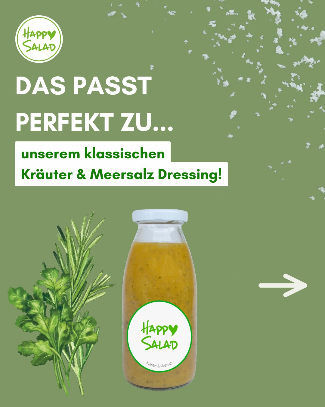 Das passt perfekt zu unserem klassischen Kräuter & Meersalz Dressing! 🌊
💚 Kopfsalat
💚 2 große Tomaten (in Stücke geschnitten)
💚 ½ Salatgurke (in Scheiben oder Stücke)
💚 Eine Handvoll schwarze Oliven
💚 1 rote Paprika (n Scheiben)
💚 ½ rote Zwiebel (in feine Ringe geschnitten)
💚 100 g Feta (in Würfel gebrochen)
💚 Happy Salad Knusper Konfetti geröstet & gesalzen
💚 Happy Salad Kräuter & Meersalz Dressing
👉 Zubereitung:
-Das geschnittene Gemüse in einer großen Schüssel mischen.
-Feta und Oliven darübergeben.
-Großzügig mit dem Kräuter & Meersalz Dressing beträufeln und das Knusper Konfetti geröstet & gesalzen darüberstreuen.
-Kurz ziehen lassen und genießen!
Das Ergebnis: herzhaft, frisch & natürlich.
Schau für weitere leckere Rezeptideen gerne auf unserem Blog vorbei.
BE HAPPY & STAY HEALTHY 💚
#happysalad #stayhealthy #Salatrezept #salad #Rezept