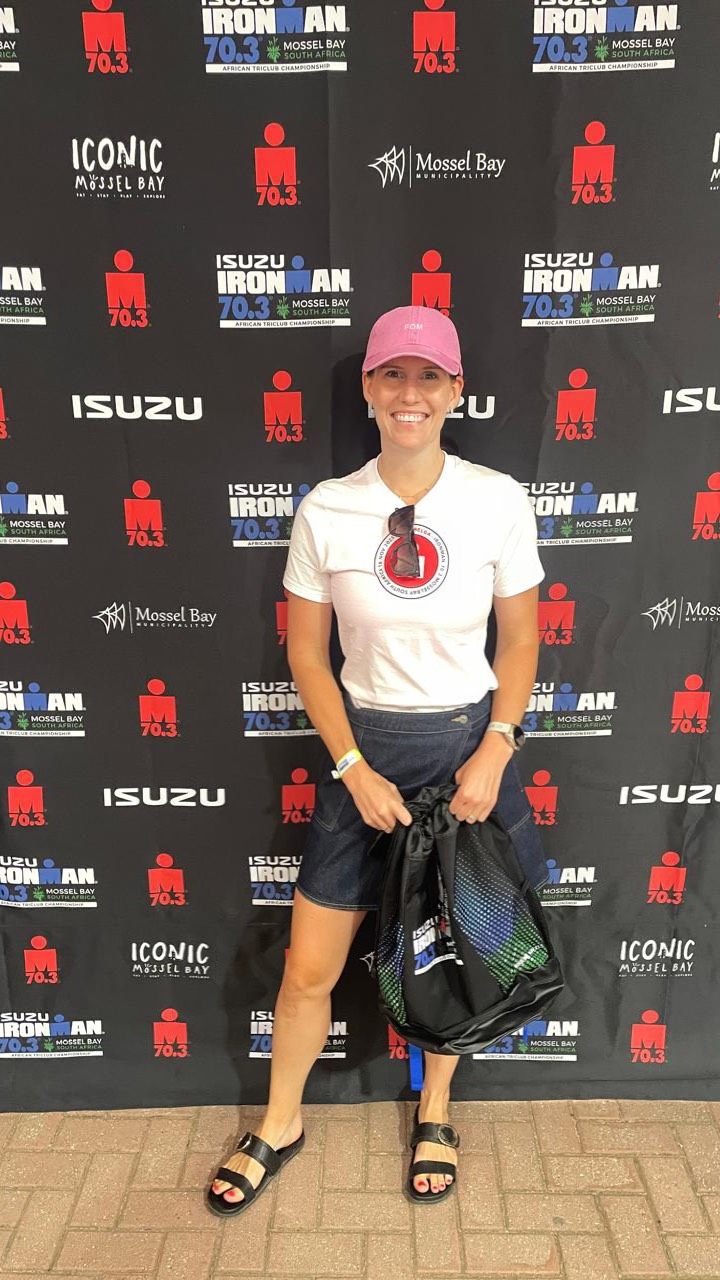So proud of our @helgawasserfall for competing in the Mosselbay @ironmansouthafrica today. Months of training and preparing paying off today.