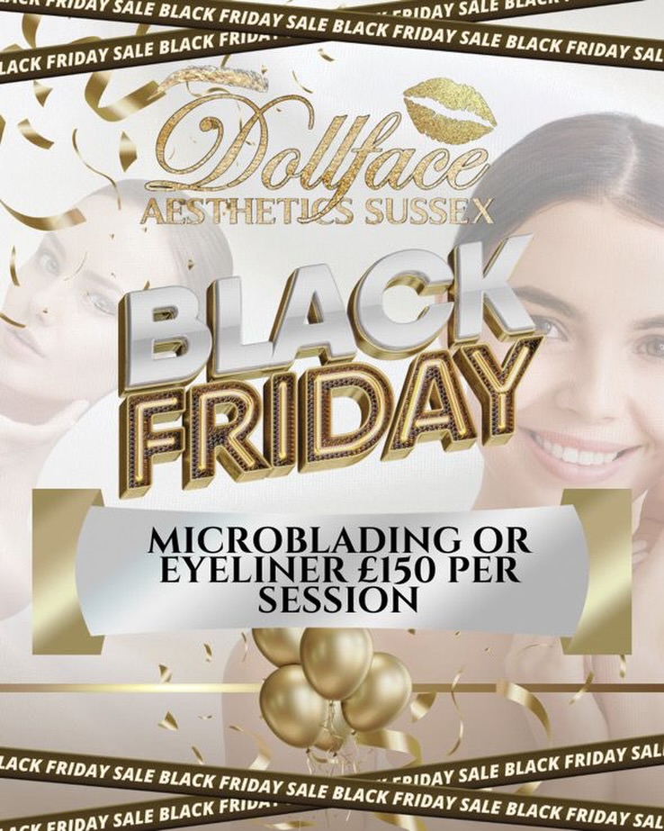 Our Black Friday offer is now live! 🖤
Microblading or eyeliner – Just £150 per session. Two sessions required.
This promotion is only valid for appointments made on Monday, Tuesday and Wednesday only until December 16th.
Secure your appointment while spaces remain! 🤩
#blackfridayoffer #blackfriday #offer #specialoffer #chichester #sussex #westsussex