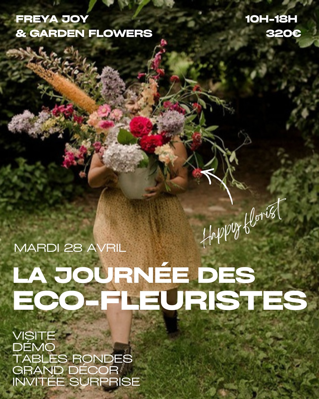 Le 28 avril prochain!!
Nous organisons une grande journée des Eco-Fleuriste, accessible à tous et pour le plus grand nombre.
À cette occasion venez:
🏡 Profiter d’une visite détailée de la parcelle de fleurs en annuelles et vivaces et de l’atelier
💐 Explorer les techniques de la fleuristerie naturelle
🛠️ Découvrir les dessous de divers décors floraux
🗣️ Échanger et assister à
des démonstrations pratiques.
(Une intervenante surprise à partir de 15 participante.es)
✨ Pour repartir inspiré, prêt à créer chez vous.
Le 28 avril, repas et collation inclu. Ouvert aux professionnels et particuliers
320€ (290€ pour les membres du @collectif_delafleurfrancaise et @lesfermesfloralesbio )
☝🏻 Informations et réservations sur mon site
@solveigandronan @collectif_delafleurfrancaise
#formationfleuriste #eco-fleuriste #reconversionfleuriste #workshopfloral #nofloralfoam #nofloralfoamtechniques #ateliersfloraux #floralretreat #fleuristes #sustainablefloristry