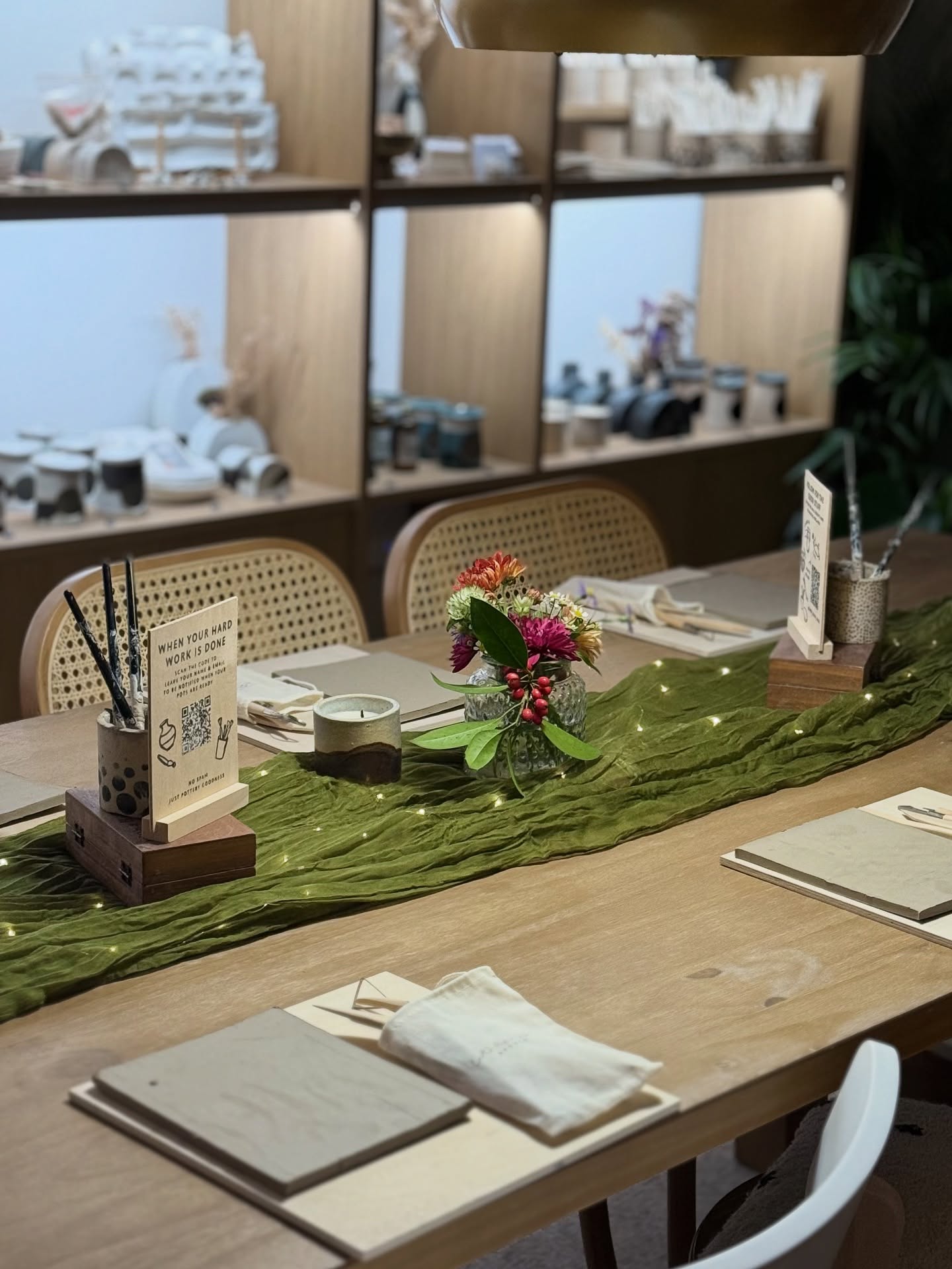 Novembers best bits ✨💖
1. Turned Christmas on inside the shop
2. Fruit plates workshop (this years most popular workshop!)🍎
3. New jewellery range ✨🪩
4. Outside views 🫶🏻
5. Bon’s festive workshop for 23 lovely people❣️
6. Lots of paws in ceramic 🐾
7. New display looking cute
8. Haddon Hall in full swing 🎄
9. Molly lending a helping hand with fufilment
10. First time at Pop up palm house 🌱
11. Festive tea light houses are a new fave ❄️
A million thank you’s to those who keep the dream alive 🫶🏻 If you haven’t joined a workshop yet, be quick spaces are fill in up fast!