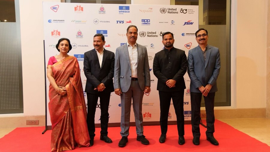 Hon’ble Secretary, Shri Sanjay Khandare, Maharashtra Tourism joins us at #AIKYAM2025 one-of-a-kind cultural confluence.
“Maharashtra is a tapestry woven with heritage, art, and spirit. Let us celebrate these treasures, preserve them, and share them with the world. Today as we commemorate 80 years of the United Nations - In the spirit of “Vasudhaiva Kutumbakam’, may our cultural richness inspire harmony across nations and remind us that unity in diversity is the true path.”
#AIKYAM2025 #SOPAAN #UN #MinistryOfTourism #UNESCO #MaharashtraTourism