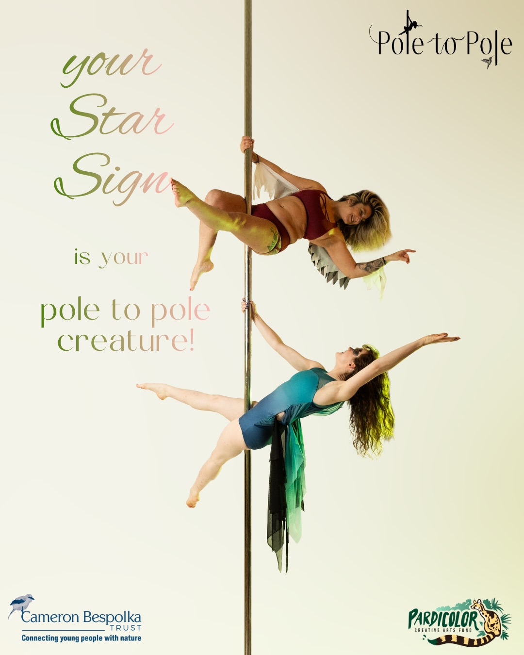 ✨ your star sign is your endangered creature ✨
Meet the cast of Pole to Pole - from the sunda pangolin who just wants to flaunt her scales without risking becoming trafficked; to the misunderstood aye aye - who really isn’t a demon (but everyone thought they were omens of death, causing their persecution)
All zodiac signs are informed by the species real behaviour, characteristics, and threats !! 🦋
The gorgeous cast are:
Sunda pangolin - @ellsspin
Humpback whale - @natashaburrowspolefitness
Goldie’s bird of paradise - @pole_eroid & @derry_air3
Syrian demoiselle - @chazwiltshire1
Amur tiger - @amyturnstyle
Blue bird of paradise (male) - me ! / @alicia.polerina
Barbie pagoda - @barbie.pagoda
Aye aye - @chimpsteaparty
Western parotia - @millie.on.air.e
Puerto Rican Amazon - @frankierat
Sinai baton blue butterfly - @shaunabarnesfitness
Blue bird of paradise (female) - @natashaburrowspolefitness
Keep your eyes peeled if you loved Pole to Pole, as there might be something else in the works for 2026… 🌀
All gorgeous photos are by the fabulously talented @poppyniamhphotography
Supported by @pardicolorcreativeartsfund & @cameronbespolkatrust
.
.
.
#pole #wildlifeartivism #zodiac #dance #art