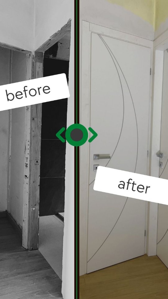 Work in progress 🆚 Risultato Finale.
Dal cantiere alla consegna.
La trasformazione di un ambiente passa dai dettagli che fanno la differenza.
Una porta interna bianca, dalle linee pulite, è la soluzione ideale per valorizzare qualsiasi tipo di immobile, dal capitolato alla ristrutturazione di pregio.
Dona luminosità immediata e si adatta ad ogni stile di arredamento.
Questa installata è la Cur in collezione Magis.
📍 Operiamo in tutta la provincia di Torino, al fianco di privati e imprese edili che cercano affidabilità e prodotti di qualità.
Hai un progetto in corso? Contattaci per un preventivo.
Link in BIO. 📲
📍 via Manzoni, 1 Cercenasco (TO)
📞 +39 011 980 97 30
#PorteTorino #EdiliziaPiemonte #RistrutturazioniEdili #FornituraPorte #ArchitetturaDinterni #CostruzioniTorino #BeforeAndAfterHome