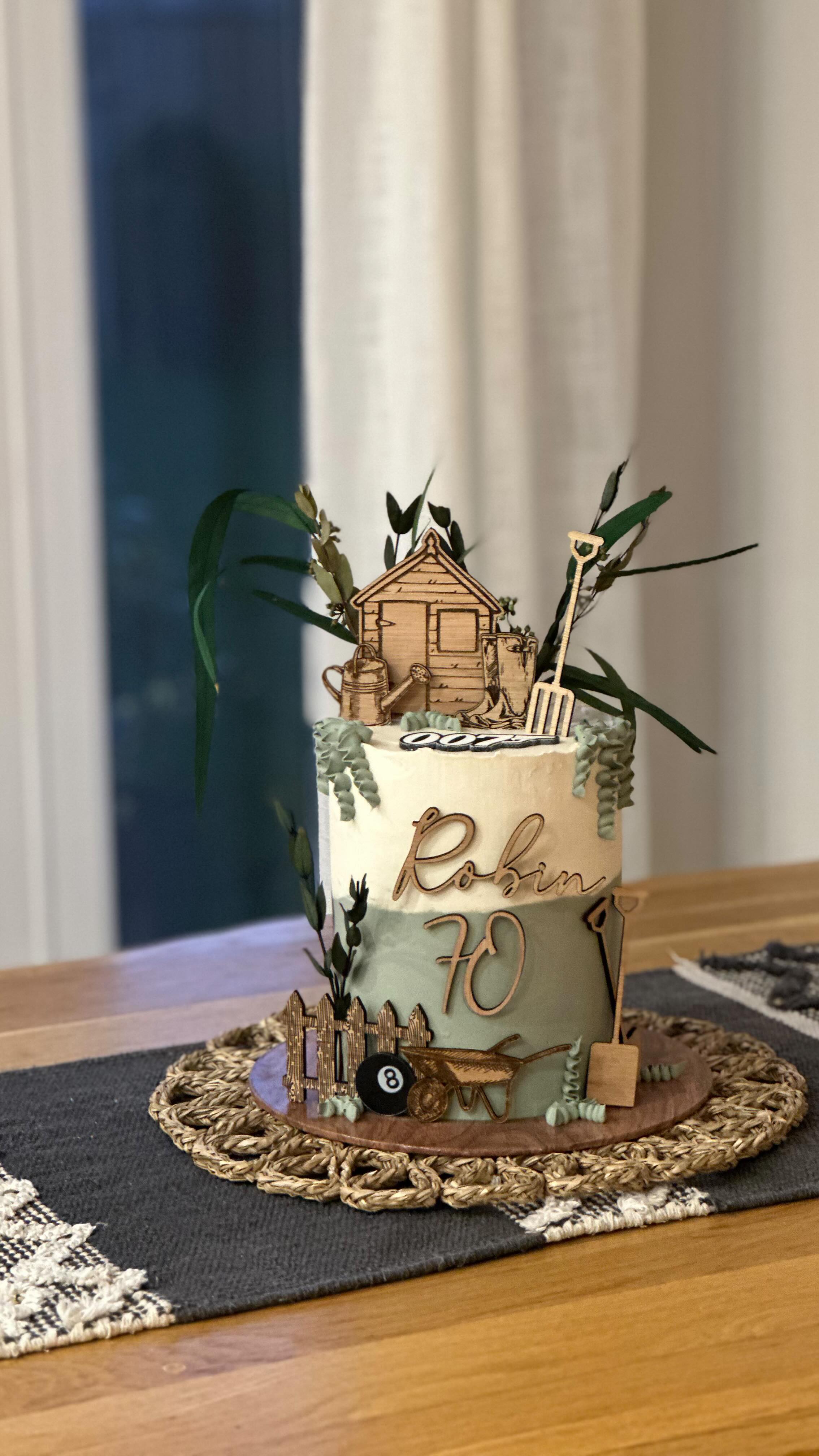 Because why not have a cake with all the things you love 🥰🍰 @beamandrae_laser absolutely knocking it out of the park with these wooden additions! Stunning! ❤️
.
Don’t forget to book in your 2026 Birthday cake ASAP! We’re already limited on Jan/Feb dates! ⚡️
.
#cake #cakesofinstagram #cakedecorating #cakedesign #cakeoftheday #cakeart #cakeinspiration #cakeideas #cakedesigner #cakeinspo #birthdaylove #birthdayweekend #birthdayfun #happy #happybirthday #70 #70thbirthday #letscelebrate🎉