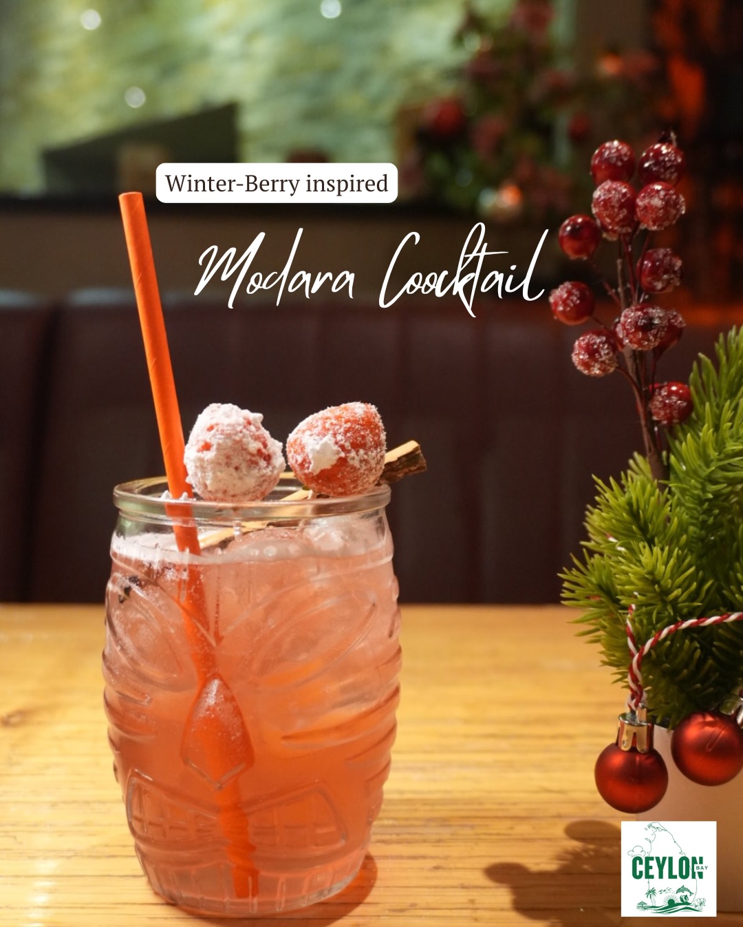 Have you tried our new winter berry–inspired Modara cocktail at Ceylonbay yet? ❄️🍓
A perfect blend of seasonal flavors to elevate your winter evenings.
⸻
Hast du unseren neuen winterbeeren-inspirierten Modara Cocktail bei Ceylonbay schon probiert? ❄️🍓
Eine perfekte Mischung aus saisonalen Aromen für besondere Wintermomente.
#Ceylonbay #ModaraCocktail #Winterbeeren #Winterdrink #SaisonalerCocktail #Winterstimmung #DrinkSpecial #Cheers