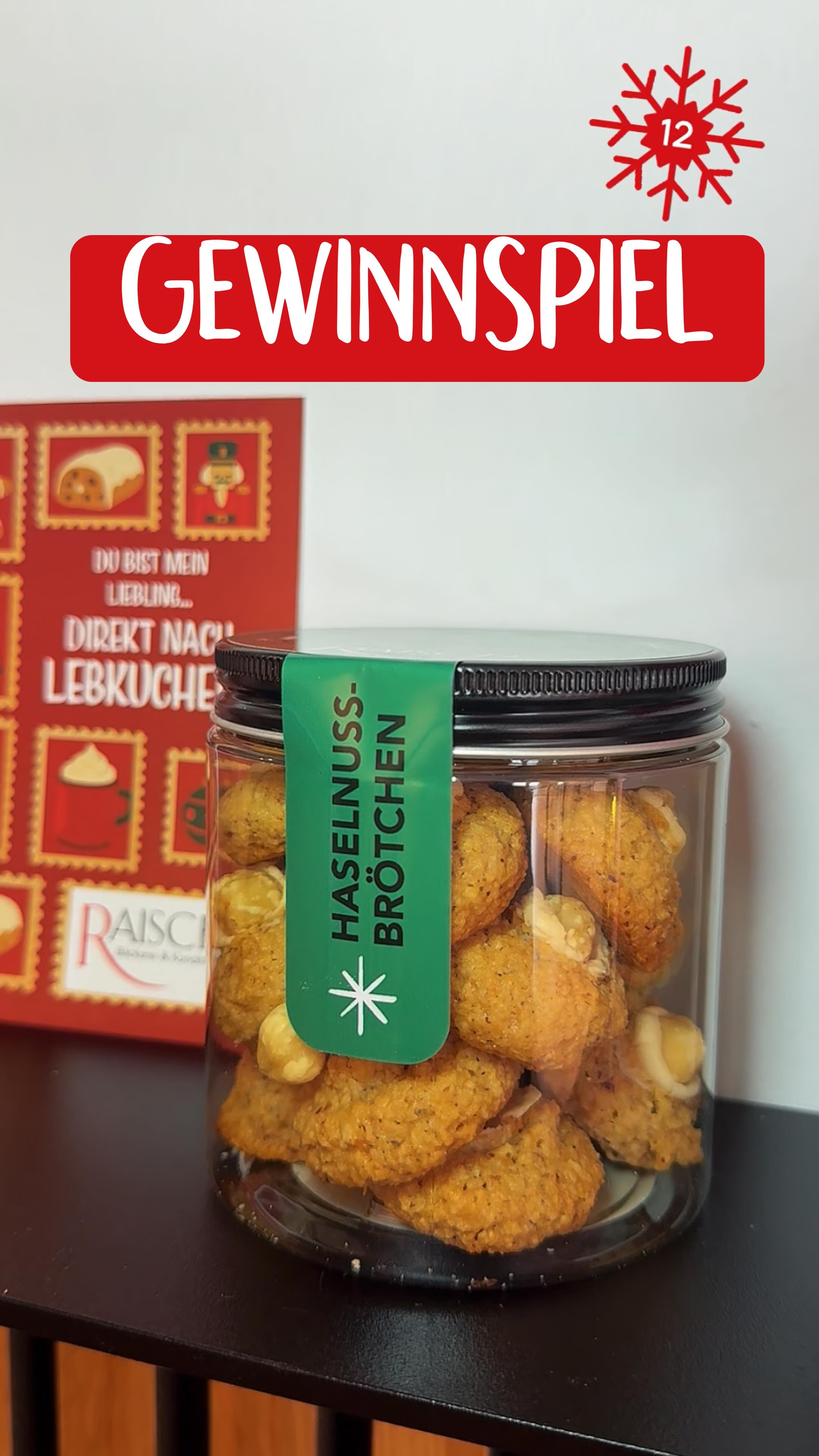 🎄 12. Türchen - Gewinnspiel: Weihnachtsfreude zu verschenken
✨ Die schönste Zeit des Jahres beginnt.
Zu Weihnachten möchten wir einer ganz besonderen Person in deinem Leben eine Freude machen.
Jemandem, den du liebst, der dir am Herzen liegt – oder der einfach ein Lächeln verdient hat.
Wir lassen einen Herzenswunsch wahr werden!
Wir erfüllen einen Wunsch im Wert von bis zu 150 € – als Gutschein oder als entsprechendes Sachgeschenk.
So machst du mit:
❤️ Like diesen Beitrag
👥 Folge unserem Account
💬 Schreib in die Kommentare, welchen Wunsch du deiner Lieblingsperson erfüllen möchtest und markiere sie.
Mach jetzt mit – und vielleicht schenken wir genau deinem Lieblingsmenschen ein unvergessliches Weihnachtsglück. ✨🎁
Disclaimer:
Dieses Gewinnspiel steht in keinem Zusammenhang mit Instagram und wird in keiner Weise von der Plattform gesponsert, unterstützt oder organisiert. Teilnahmeberechtigt sind Personen ab 18 Jahren mit Wohnsitz in Deutschland. Das Gewinnspiel endet am 18.12.2025 - 23:59 Uhr. Die Gewinner*innen werden per Direktnachricht kontaktiert. Der Rechtsweg ist ausgeschlossen. Eine Barauszahlung oder Übertragung des Gewinns ist nicht möglich. Mit der Teilnahme erklärst du dich einverstanden, dass wir deinen Namen zur Gewinnerbekanntgabe verwenden dürfen. Das Geschenk muss in einer unserer Filialen selbst abgeholt werden.
#raisch #bäckerei #konditorei #weihnachten #weihnachtswunsch #geschenk #giveaway #wünsche #herzensprojekt #advent #adventskalender