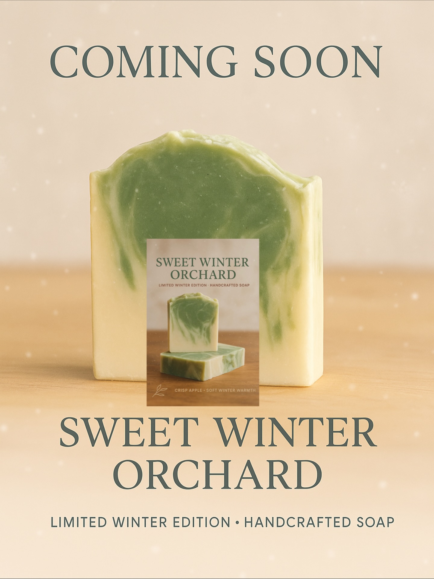 Introducing Sweet Winter Orchard — a limited-edition bar inspired by quiet winter mornings and the crisp sweetness of fresh apples.
Handcrafted with nourishing oils to moisturize your skin, this bar brings a touch of warmth and serenity to your cold-weather routine.
Sweet. Cozy. Refreshing.
A small-batch seasonal treat — once these are gone, they’re gone. ❄️🍎✨
#SweetWinterOrchard #CrawfordCreatives #WinterSoap #SmallBatchSkincare #artisinalsoap #HandcraftedSoap #WinterSelfCare