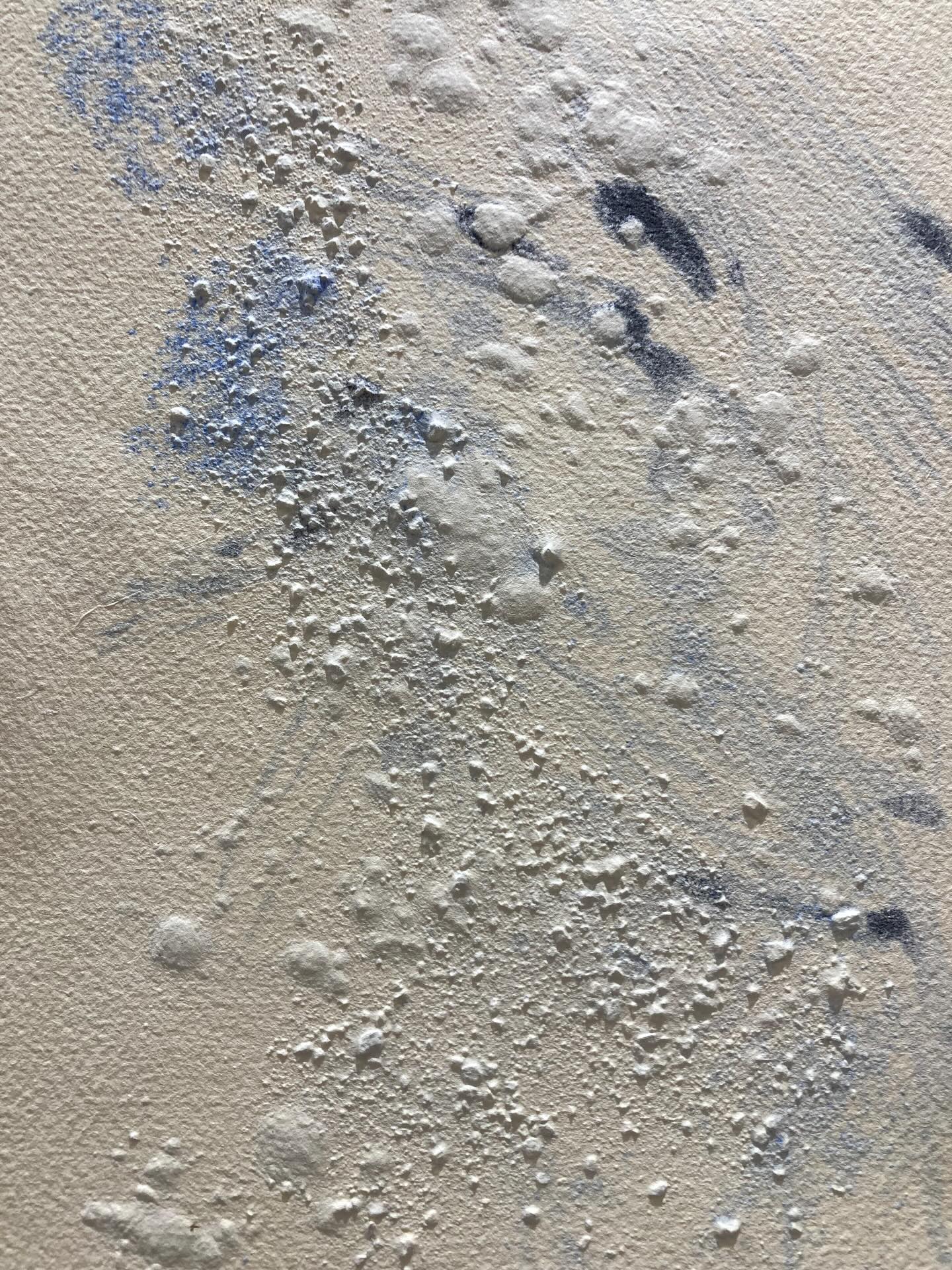 Yesterday’s paper experiment. Layered flax paper with trapped sulphur, pumice and carbon. With extra texture created by the glacial flour from the Mer de Glace. Needs proper lighting to show off the subtleties of the surface and enclosed ochres and copper. Next experiments will be with white flax with cotton. #papercraft#papermaking#merdeglace#glacier#atmoshphere#chamonixmontblanc