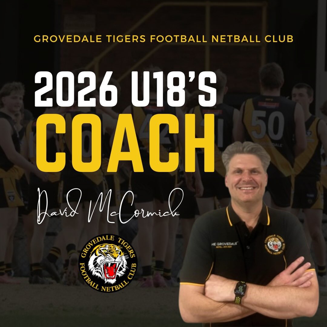 🏉🟡⚫️U18’S COACH ANNOUNCEMENT⚫️🟡🏉
We are absolutely thrilled to welcome David McCormick as our U18 Colts Coach for the 2026 season.
David joins the Tigers with an extensive and successful coaching background across various sporting codes. His experience and knowledge spans across multiple levels of the game including playing and coaching at representative level.
He is recognized for his passion, skill in player engagement, and talent for building environments that maximize team and individual performance. His leadership, knowledge, enthusiasm and commitment to fostering skill development, teamwork and growth will play a major role in our Colts program.
We are rapt to have David on board and can’t wait to see the impact he’ll have both on and off the field in 2026.
Welcome David and Family to the Tigers 💛🖤