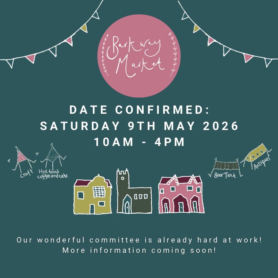We’re thrilled to announce the date for next year’s Barkway Market!
.
We’ll see you on Saturday 9 May 2026 from 10am - 4pm at Manor Farm in our beautiful, quintessential Barkway!
.
Plans are underway so keep an eye out for more announcements, but for now pop it in your diary.
.
We can’t wait to welcome you then.
.
#barkwaymarket2026 #barkwaymarket #villagemarket #barkway #quintessentialmarket #hertfordshireevents #whatsoninhertfordshire #englishcountryevents