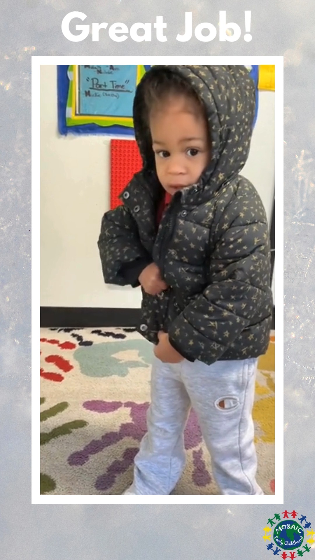 🧥❄️ Cold weather is on the way! ❄️🧥
As temperatures drop, please remember to send your child to school with a warm jacket each day. We love spending time outdoors—even in chilly weather! Outdoor play in the cold helps children build stronger immune systems, stay active, and develop resilience while exploring the changing seasons. 🍂💪
In class, we also practice putting on and zipping up our own coats—an important way to build independence and self-help skills. Thank you for helping us keep your little ones warm, confident, and ready to play! 💛✨
.
.
.
.
.
#PreschoolIndependence #outdoorlearning #healthyhabits #ColdWeatherReady #MosaicEarlyChildhood #northshorefamilies