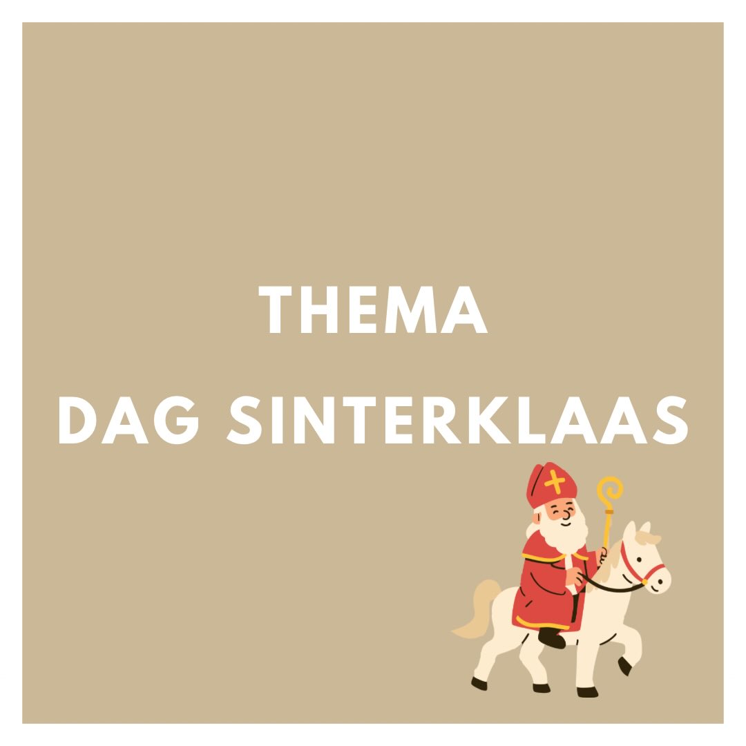 Sinterklaas is weer in het land!
Bij dit thema vieren we Dag Sinterklaas en dat wordt super gezellig!
We zingen liedjes, doen leuke spelletjes en misschien brengt de Sint
wel een klein cadeautje mee… 🎁🎶
Trek je pietenpakje aan en kom mee genieten,
want het worden leuken dagen vol plezier en pepernoten!