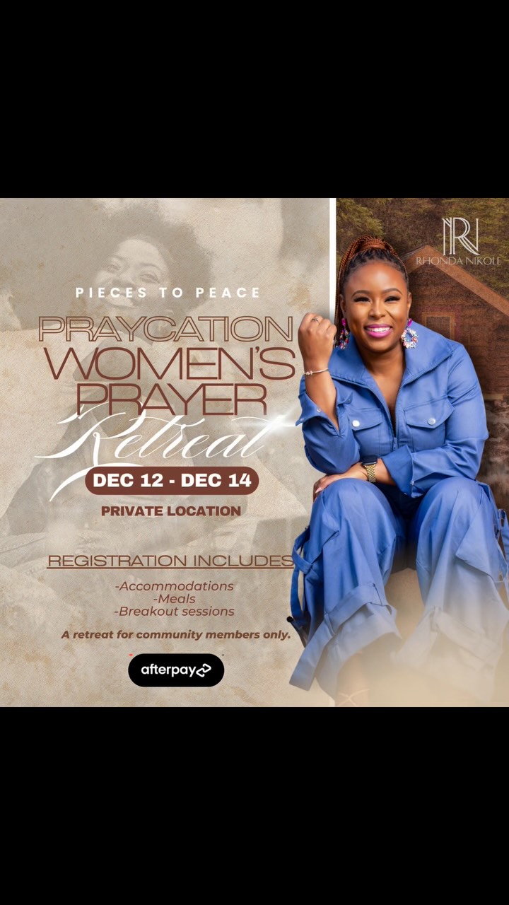Yall I am hosting my very first two day Pieces to Peace Prayer Retreat and I am honestly still trying to wrap my mind around it.
This retreat is private and exclusive for the women inside my Pieces to Peace community. After what God did for us at the prayer picnic, I heard the Holy Spirit whisper that we needed to close this year out together in person, in prayer. Not rushed. Not distracted. Just us and Jesus.
If you have been craving a safe space to end the year covered, to sit with God, to rest, and to be poured into as a woman of faith, this is your sign.
Tickets and full details are inside the community only. So if you want to attend, you’ll need to join the group first. DM me PEACE and I will send you the link so you can get connected and grab your spot.
We are ending this year covered. Together.
#prayer #prayerretreat #womenoffaith #pray #faithentrepreneurs #rhondanikole #piecestopeace
