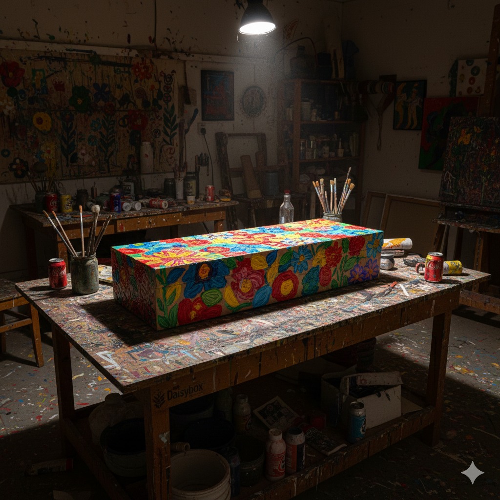A while back, a husband and wife reached out to Daisybox Australia, both facing terminal cancer. They had a request that stopped us in our tracks. They wanted to spend their final months each painting their own Daisybox.
Not in fear.
Not in denial.
But in quiet, courageous preparation.
We didn't get to see their finished work, but assume the colours they must have brushed on told stories of the life they lived… and the love they refused to leave behind.
Some call it cathartic.
Some call it brave.
We call it profoundly human.
If it were you, what would you feel?
#artistsupportartists #artistlife #oilpaintingoncanvas #oilpainting
Image for illustration purposes only.