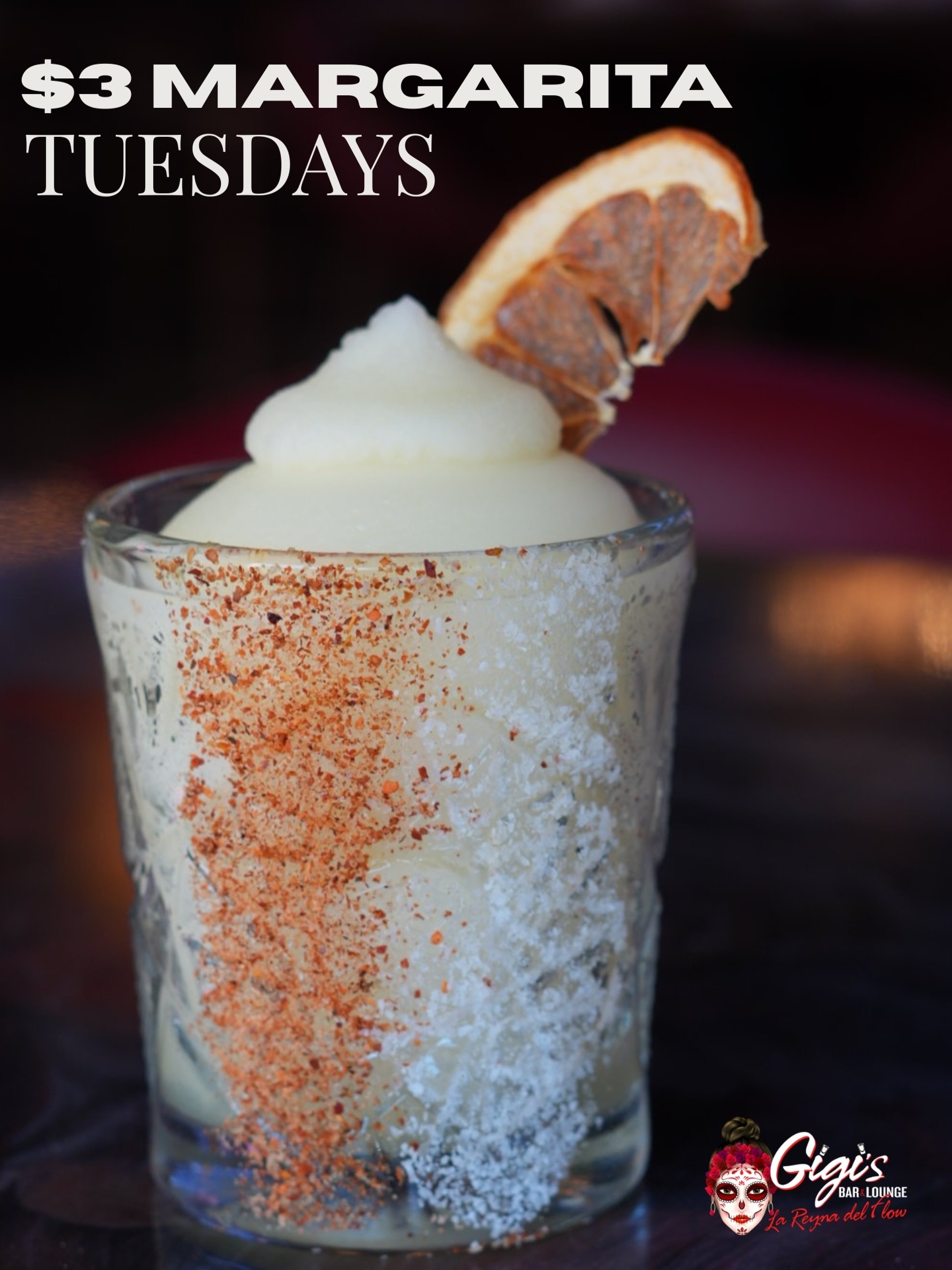 $3 Margs Tuesday | ALL NIGHT
Classic Frozen = unbeatable.
Tag your margarita partner.😏