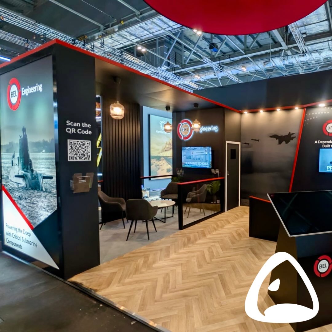 Another catch-up post from earlier this year!
We delivered this striking 30m² stand for BEL Engineering at DSEI, complete with custom lightboxes, touchscreen plinths, hardware integration, dedicated meeting areas and a crisp backlit logo feature.
A full in-house project from design ➜ build ➜ install by the Blue Hawk team. Top work all round.
#exhibitionstands #designandbuild #creative #production #dsei2025