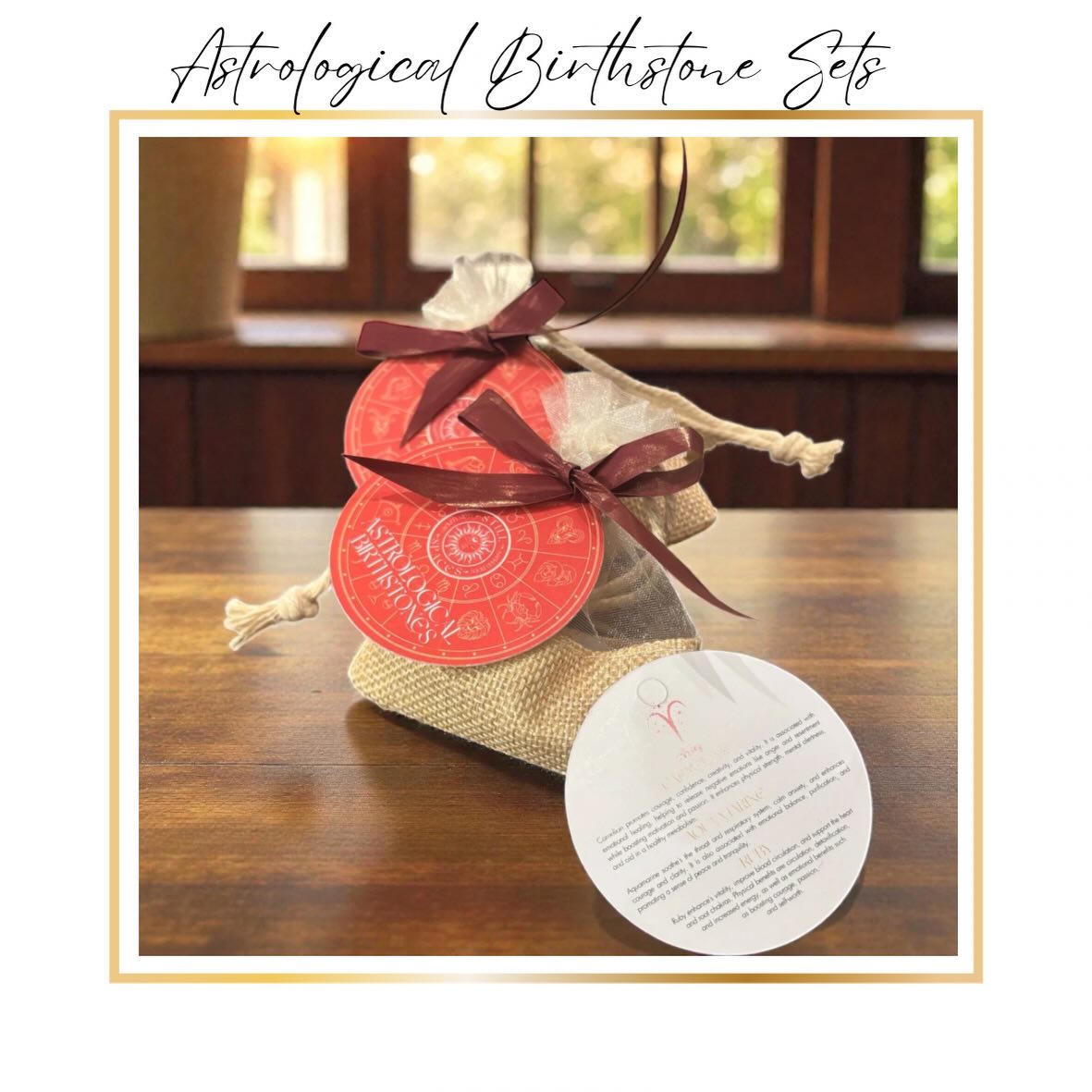 Still Spaces Astrological Birthstones Sets
Unlock the timeless magic of the cosmos with Still Spaces’ Astrological Birthstones Sets. Each set of three stones, in an easy to carry and keep safe bag is accompanied with a explanation card that reveals the celestial qualities of every crystal. Designed for every zodiac sign, these sets invite you to listen to the stars, cultivate intention, and carry a little piece of the universe with you.
How to Use
Hold the crystals during morning meditations or before journaling
Whisper an intention aligned with your sign’s qualities.
Place the bag on your altar, desk, or bedside table to invite subtle cosmic resonance.
#stillspaces_ #birthstones #astrology
