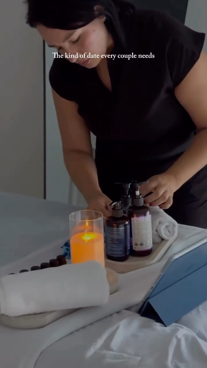 A little preview of the date night you didn’t know you needed…
It’s often the little things that make a night unforgettable.
A cozy massage at home, soft music, candles, a moment just for you two to relax and reconnect!
Because the best date nights? They’re the ones where connection and relaxation meet.
Always with care,
Touch of Cielo🩵
#relaxation #coupledateidea #fyp