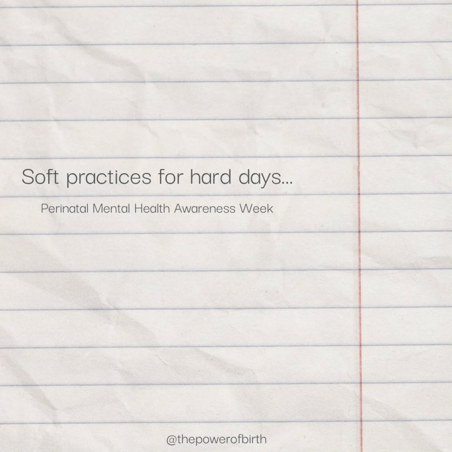 It's Perinatal Mental Health Awareness Week.
A week that honestly should not exist... because it should matter always. But here we are.
I wanted to share softness today. A list of the many things that could help you ride today's waves, or get you through the trenches you might be in.
These aren't big things, they are small things we may overlook or forget about but have big impacts.
Is there anything on this list that you want to do more of? I'll go first... I definitely need more sunshine and radical rest days. Maybe it's time I scheduled that in.
No matter what stage you are in, I challenge you to pick one or two from this list and see how you go with it.
#perinatalmentalhealth #perinatalmentalhealthawarenessweek #pmh #motherhood #parenthood #stillness #softness #birth #pregnancy #postpartum