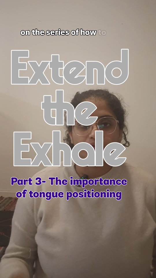 Part 3- Extending the exhalation- Using tongue positioning to your advantage.
Breathing through the nose humidifies the nostrils, helps with better gas exchange in the lungs and filters the air we breathe.
What are the advantages to placing the tongue in the upper palate for our practice.
✅ More stability in the back of the throat, influencing the breath to move through the nostrils frequently.
✅Stabilizes the lower jaw
✅ Stabilizes the muscles of the neck
If you ever needed a reason to breathe through the nose and reduce breathing through the mouth, let this be it!!!
This is not complicated,but it works best when we practice regularly. Even in moments outside the practice, going about our daily life.
{Breathing practice, Pranayama,tongue positioning for nostril breathing, nostril breathing, breathing for anxiety, breathing for stress relief, Brea for sleep}
#breath #yogatherapy #wellness #womenshealthuk #breathing #yoga #dailybreath #tongueposition #nostril #nostrilbreathing