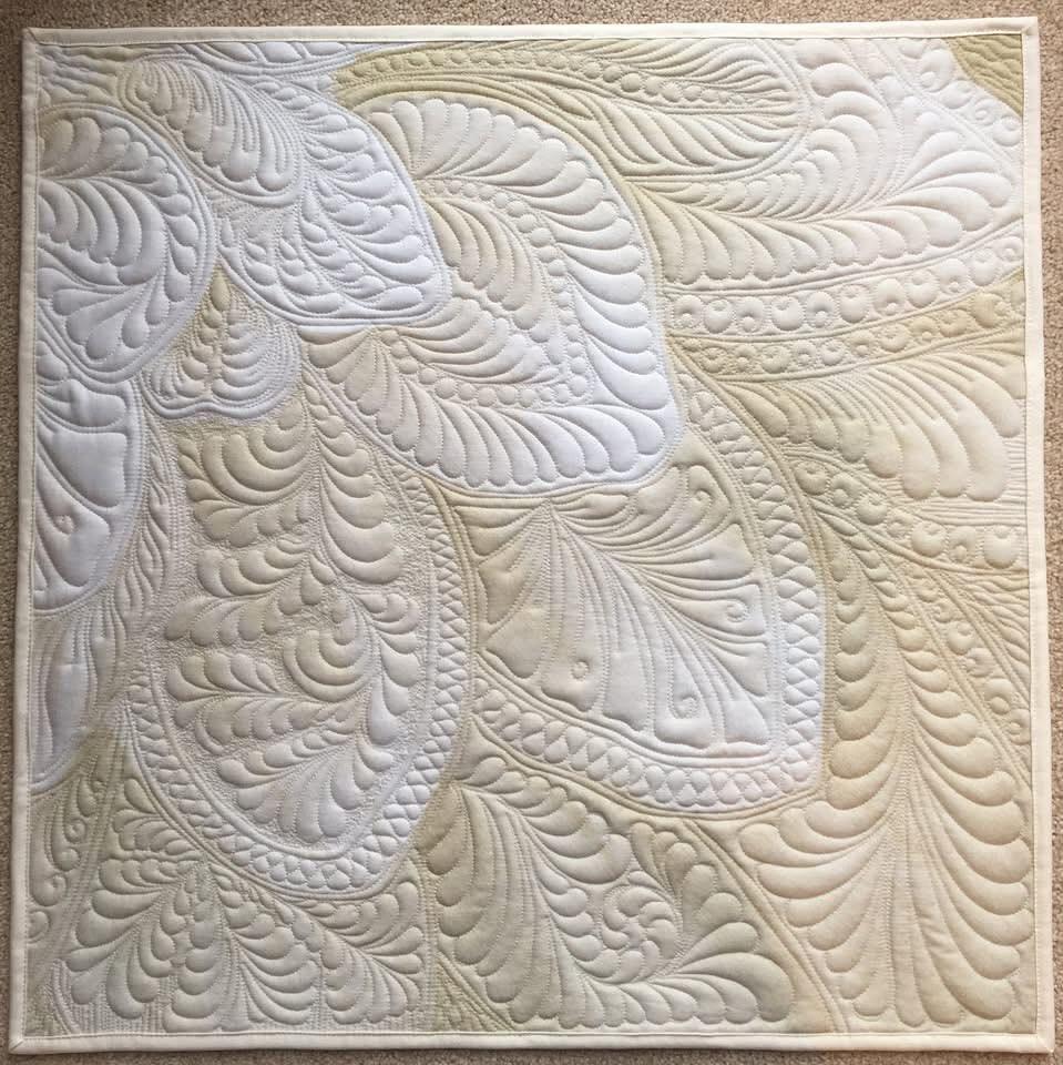 These came up as a memory on FB from 6 years ago ❤️
I taught a class at @pinholequilting covering grids, fills and feathers and these were the class samples. It feels like forever since I did them - I definitely need to plan to do some FMQ play in the New Year.
Hand guided quilting on my @handiquilter Amara, on Dream Big Panels, using a variety of thread and wadding.
#cutandalterlongarmquilting #cutandalterdesigns #longarmquiltinguk #longarmeducator #teachquilting #quiltingtutor #freemotionquilting #fmq #handiquilteramara #hqamara #dreambig #feathers #feathers #grids #handguidedquilting