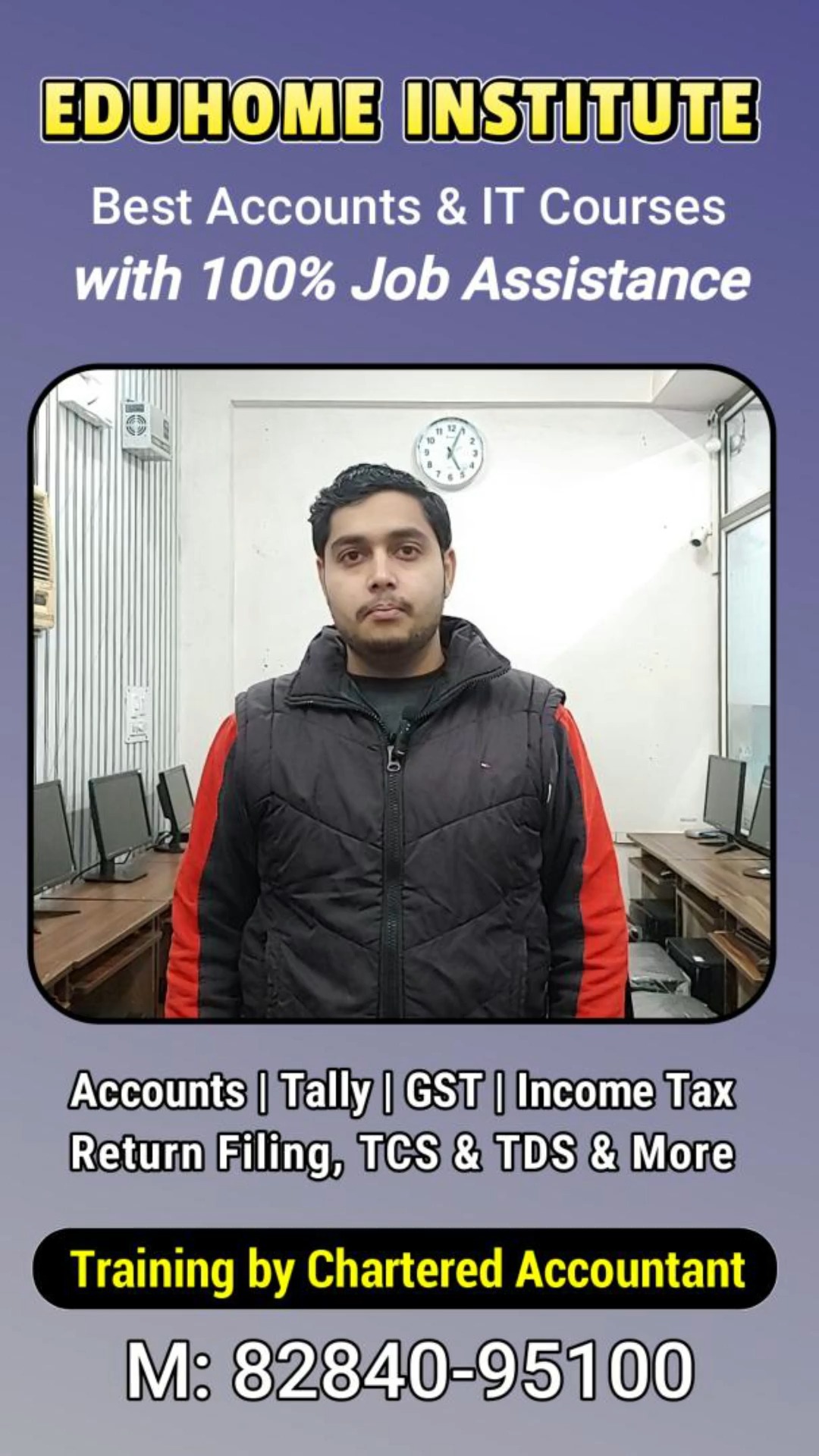🎓 Another CPA Success Story!
Our student has successfully completed the Certified Professional Accountant (CPA) Course and is now fully job-ready in Accounting & Finance.
Practical Training • Real Skills • Career Growth 🚀
If you also want to build a strong career in Accounts, Tally, GST & Taxation, then this is your sign to start today!
💼 Learn from Experts
📚 100% Practical
🎯 Job-Oriented Skills
🔥 Become a Professional Accountant
#CPA #CPACourse #AccountingCourse #TallyTraining #GSTCourse #PracticalAccounts #AccountingSkills #JobReadySkills #FinanceCareer #StudentFeedback #SuccessStory #AccountingInstitute #CareerGrowth #ProfessionalAccountant #AccountsTraining #TallyPrime #EduhomeInstitute #LudhianaInstitute #SkillDevelopment #LearnAccounting #AccountingJobs #StudentsSuccess #InstituteLife