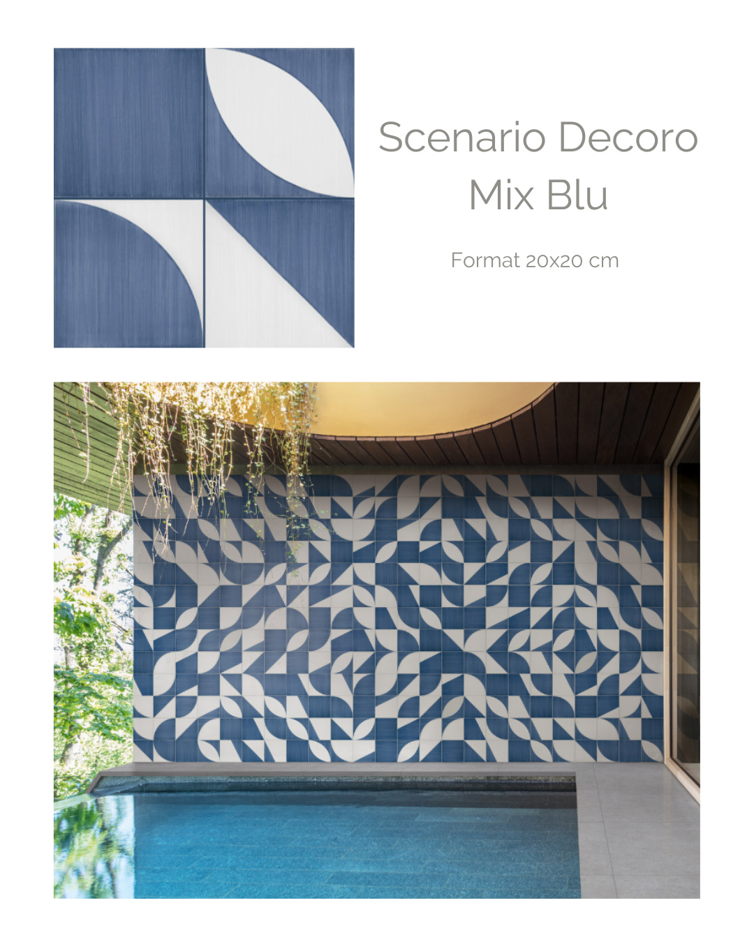 Nouvelle vibes déco :
Le modèle Decoro Mix Blu mate de la collection Scenario en format 20x20 cm, facile à poser et parfait pour créer un bel effet graphique.
Disponible en coloris « Blu » associée à motifs décoratifs, pour une touche contemporaine.
Fond de niche ou crédence cuisine, pour un effet carreaux de ciment revisité.
#Scenario #DecoroMixBlu #Carrelage20x20 #CarreauxDeCimentEffet #DécoBleu #InteriorDesign #RénovationMaison #AmbianceVintage #StyleMediterranéen #TendanceDéco #HomeInspiration #SalleDeBainDesign #CuisineDesign