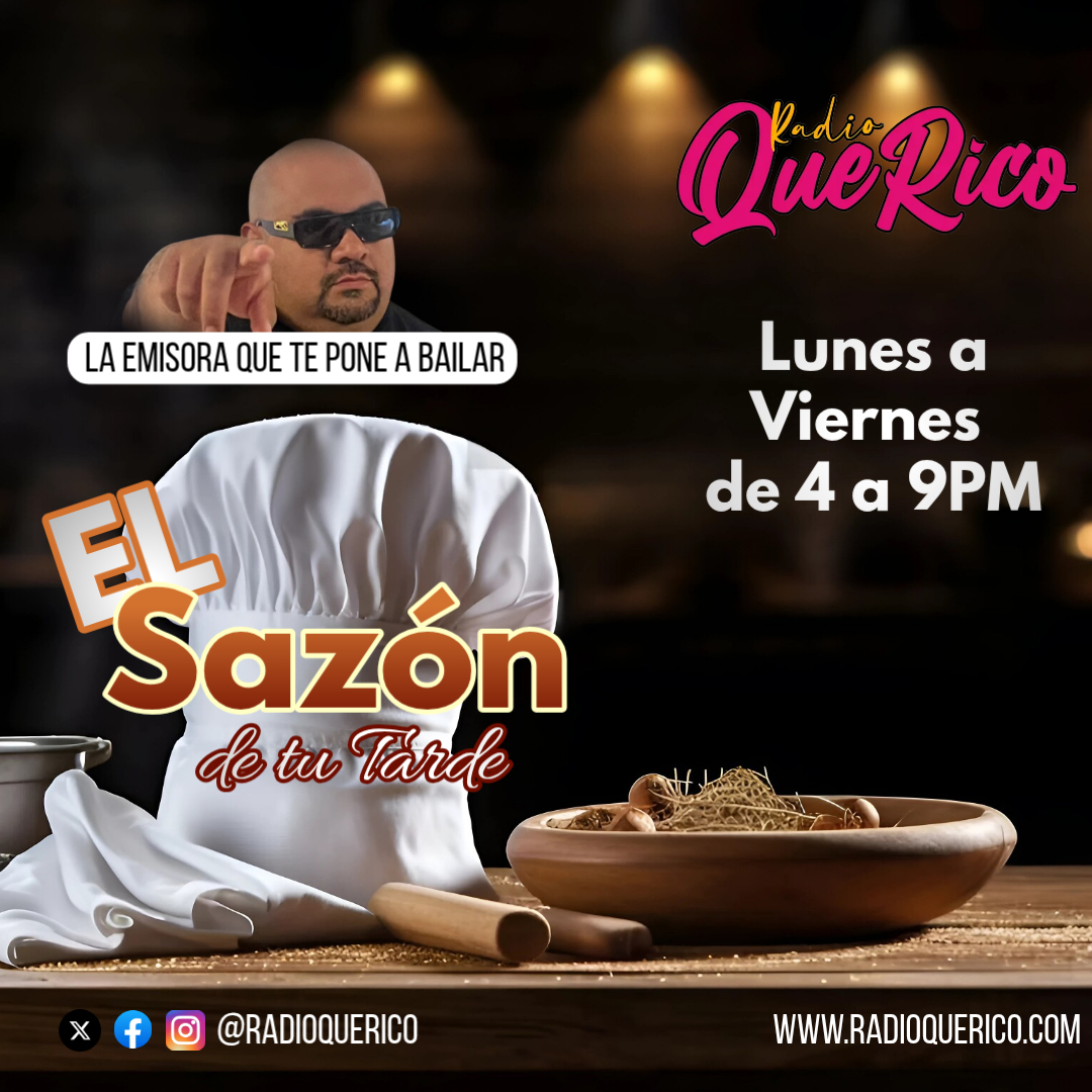 Monday to Friday tune in for your dose of Tropical Latin Flavour!!!
El Sazon
Lunes a Viernes sintonza la meisopra que te pone a bailar para ese Sabor Tropical!!!
El Sazon
#elsazon #tabuena #tutarde #radioquerico #viral #eltoque #hollywood #ottawaisnotboring #latinos #merengue #salsa #bachata