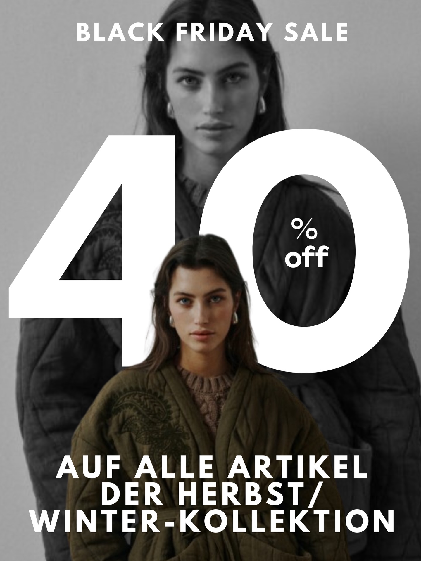 Schon für unseren Newsletter angemeldet? Denn nur für Clubmitglieder teilen wir heute Abend den Blackfriday-Code, mit dem Ihr 40% auf alle Artikel der Herbst/Winter-Kollektion sparen könnt.
Anmeldung über den Link in der Bio ⤴️
Die Aktion läuft nur vom 28.11.-30.11.25.