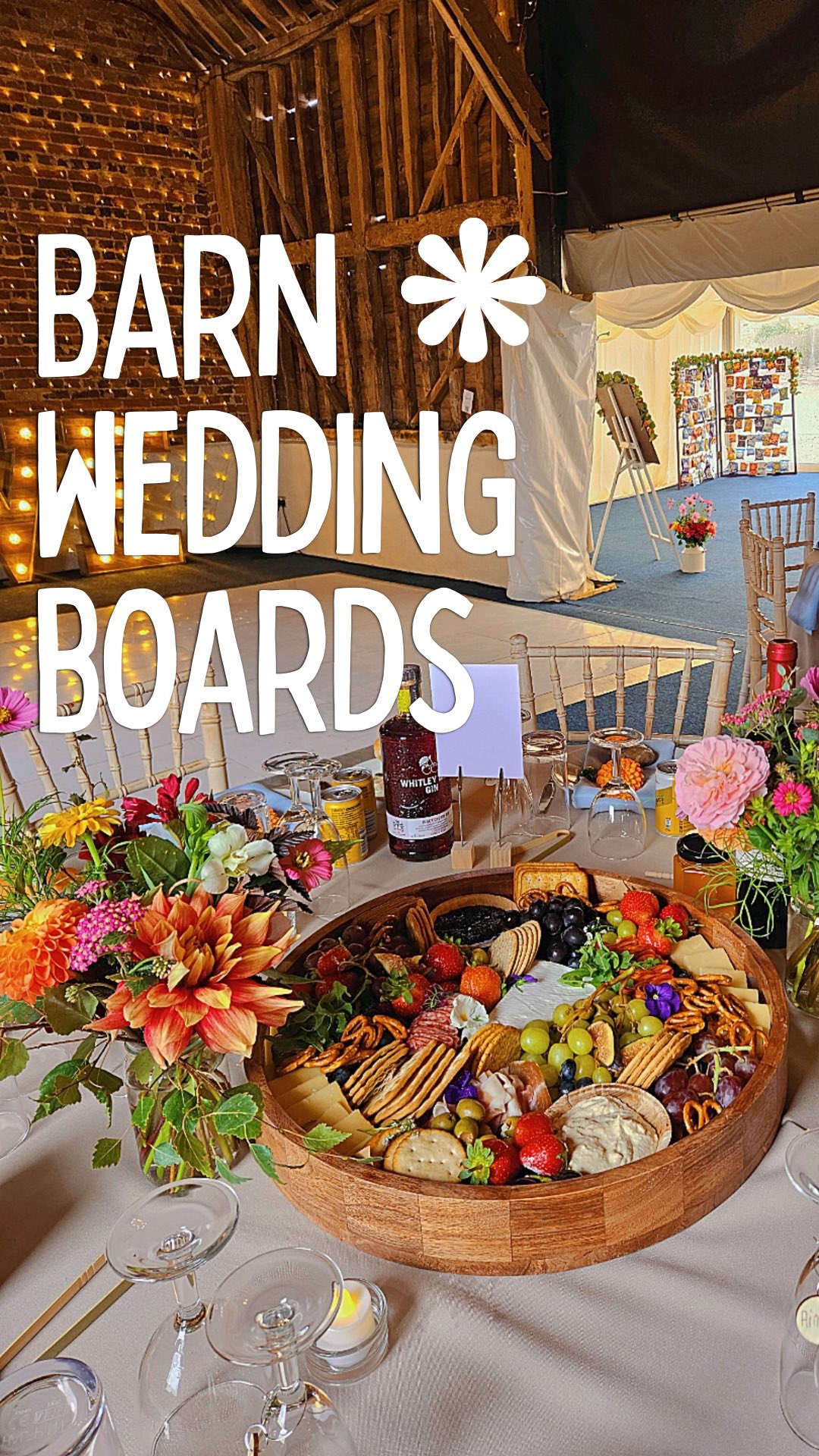 Luxury Charcuterie Boards for a Barn Wedding💍
📍 @newtonparkbarn
All boards were customised to the guests’ dietary and allergy requirements:
•7 Circular Charcuterie Boards - Each board customised to the table seating
•4 12x12” Charcuterie Platters - Top table pairings
•5 Kids’ Grazing Box
•Vegan Box