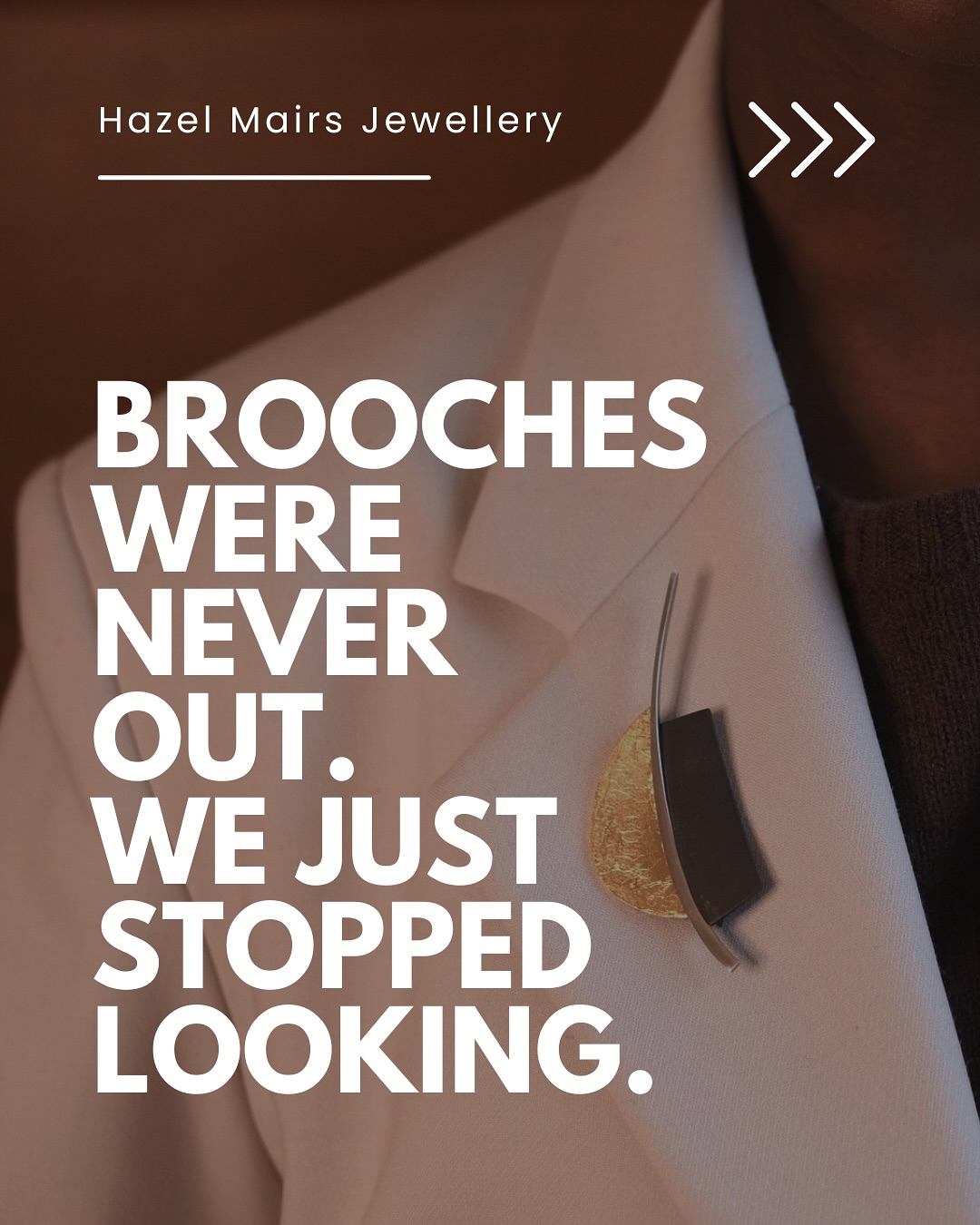 Brooches: were they actually out of fashion… or did everyone just forget how good they are?
I’ve always believed brooches were mini sculptures - expressive, bold and full of personality.
They’re one of my favourite things to make because they let me play with form, contrast and light in a way no other jewellery does.
And honestly… have brooches ever really been out of fashion?
I don’t think so. I think we just missed out for a while.
A brooch is a talking point.
It tells a story before you say a word.
And when someone loves a brooch as much as I do, it’s a moment! That shared excitement is exactly why I create them.
Swipe through to see why I’ll always champion the brooch and why this one, The Radiance Brooch, might be my favourite yet.
Do you own a brooch? Let me know your story in the comments 👇
Model Photography: Louise Mairs @loulou164art
Music: @levi.sct
#HazelMairsJewellery #ContemporaryJewellery #ScottishDesigner #JewelleryWithMeaning #BroochStyle #BroochesAreBack #WearableArt #ModernCraft #OneOfAKindJewellery #StatementJewellery #ArtJewellery #SlowMade #HandcraftedInScotland #UKJeweller #CollectorPiece #SculpturalJewellery #TimelessStyle #RadianceBrooch