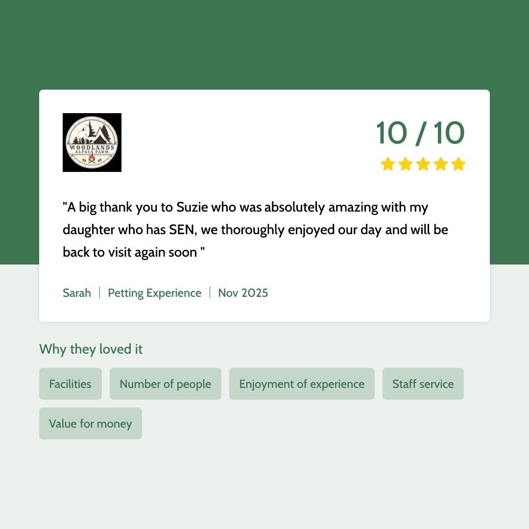 ⭐️⭐️⭐️⭐️⭐️
Our hearts (and barn!) are full.
Just a bunch of happy animals + humans doing what we love… and your 5-star reviews make it even more special 💛
thank you so much, they mean the world to us 🥰 #pettingfarm #alpacawalk #cheshirefarm #northwest #woodlandsalpacafarm
