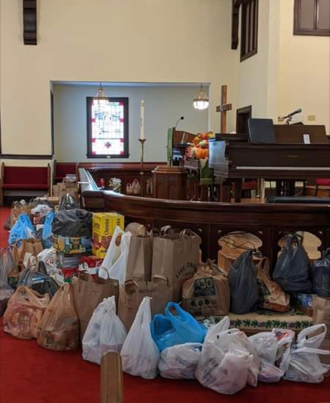 ✨ Let’s Do It Again, Church Family! ✨
This Sunday, we’ll be collecting items for the Fort Mill Care Center, and we can’t wait to see our sanctuary filled with generosity once more—just like in this photo. 💛
Every bag, every box, every simple act of kindness helps our neighbors right here in Fort Mill. If you’re able, please bring non-perishable food, toiletries, or household essentials with you on Sunday.
Let’s join together and live out God’s love in a tangible way.
Thank you for being a church that shows up for our community. 🧡