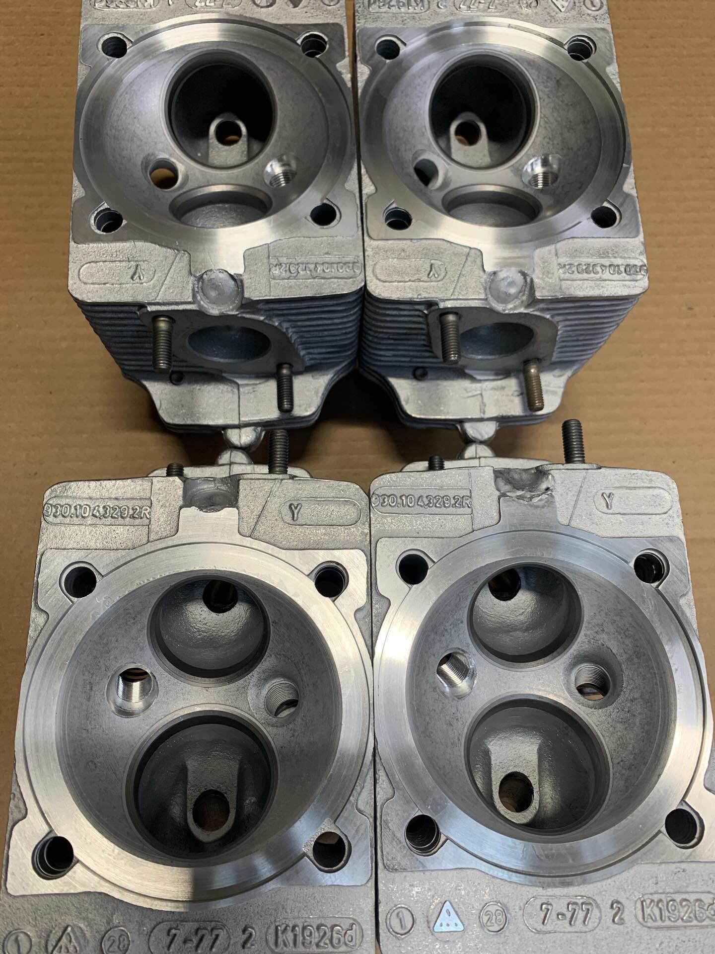 Heads are back from machine shop! Deck and Twinplug for a Polo build. #burnhamperformance