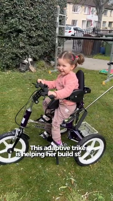 Eve has been busy...
And thanks to your support, she’s been busy moving. 🚲✨
One of the things your kindness helped make possible was a specially made tricycle for Eve. An incredible piece of equipment that costs €3,800 and is partly funded by Eve’s Dream to Walk supporters.
This trike is helping her build strength in her legs, practise moving each leg separately (a big step in learning to walk), feel included with other children her age… and most importantly, it’s letting her have so much fun.
And in her own words:
“I’m fast like lightning!” ⚡️💛
Thank you for helping Eve grow, explore, and laugh! We can’t wait to share more updates with you soon. 💜
#EvesDreamToWalk #cerebralpalsyawareness #physiojourney