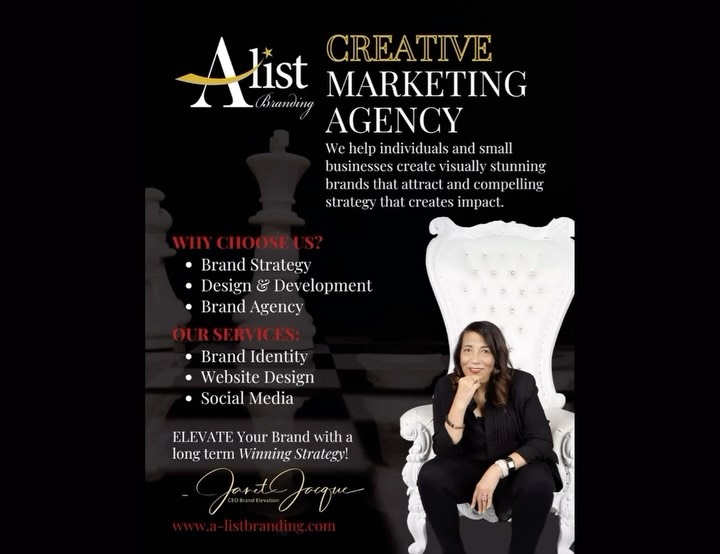 ✨ Are you a brand? ✨
At A-List Branding, we don’t just elevate your brand—we help you discover your story, build your portfolio, and step into the spotlight. Whether you’re a professor, designer, photographer, advocate, or entrepreneur, we specialize in turning your vision into visibility.
It’s time to maximize your potential. Let us help you elevate, brand, and shine. 🌟
📩 Ready to start? Connect with us today.
#AListBranding #BrandStrategy #Storytelling #PRandMarketing #ElevateYourBrand