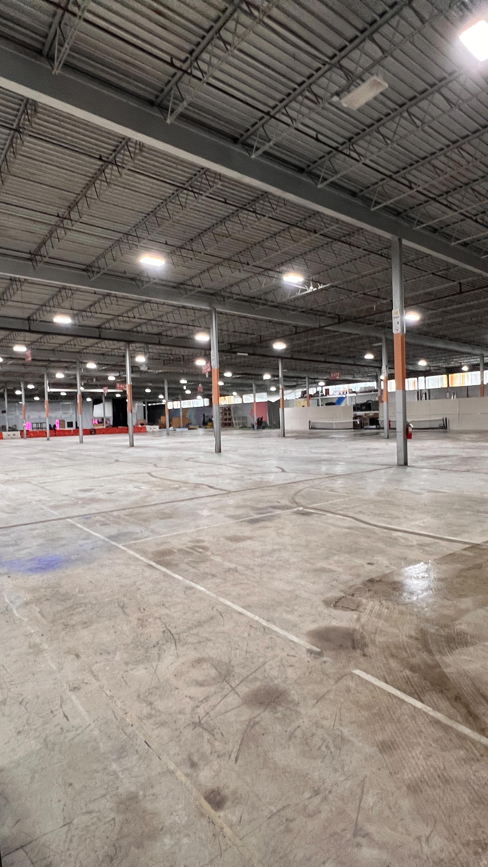 100% Pickled's project 'the Warehouse' Bloomington , IN 9 pickleball courts! @sportmastersportsurfaces #pickleball #veteranowned #shopsmallbusiness #fyp #viral #artist #teamwork