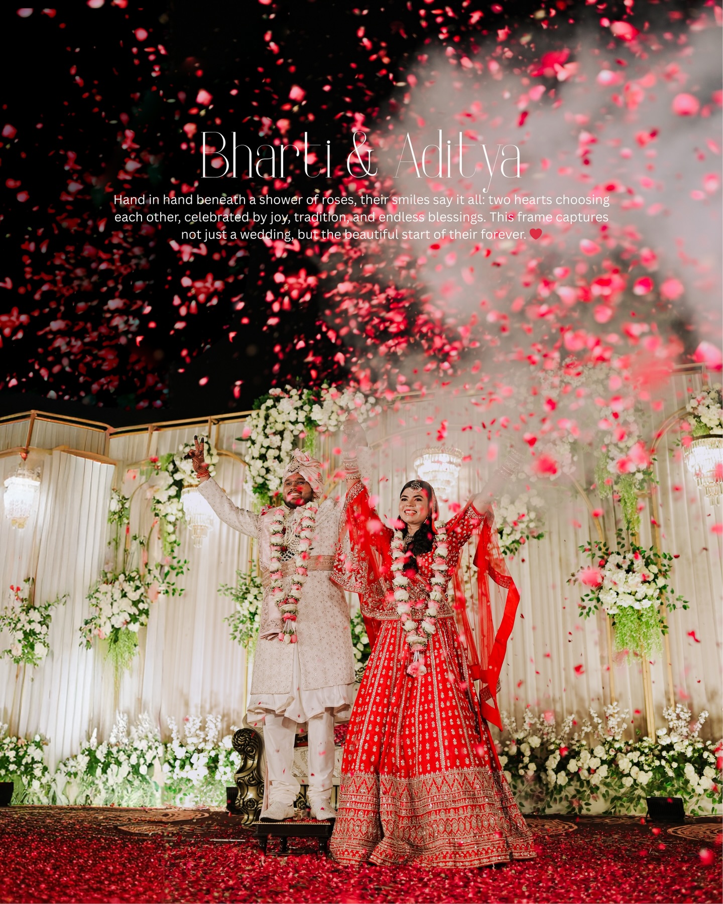 “Hand in hand beneath a shower of roses, their smiles say it all: two hearts choosing each other, celebrated by joy, tradition, and endless blessings”❤️
Groom: @mr_thirani
Bride: @bharti_banchhor
Venue: @anandresortdurg
Shot on: @nikonindiaofficial
#WeddingVibes #VarmalaMoment #ShaadiSaga #IndianWedding #WeddingCeremony weddingınspo WeddingPhotographer CandidWeddingPhotography WeddingShots ShaadiClick VarmalaShots bestweddingphotographerbhilai CoupleGoalsCaptured ThePerfectShot JaimalaLove GarlandGoals HitchedWithLove FromThisMoment LoveLockedInFlowers ajitguptaphotography