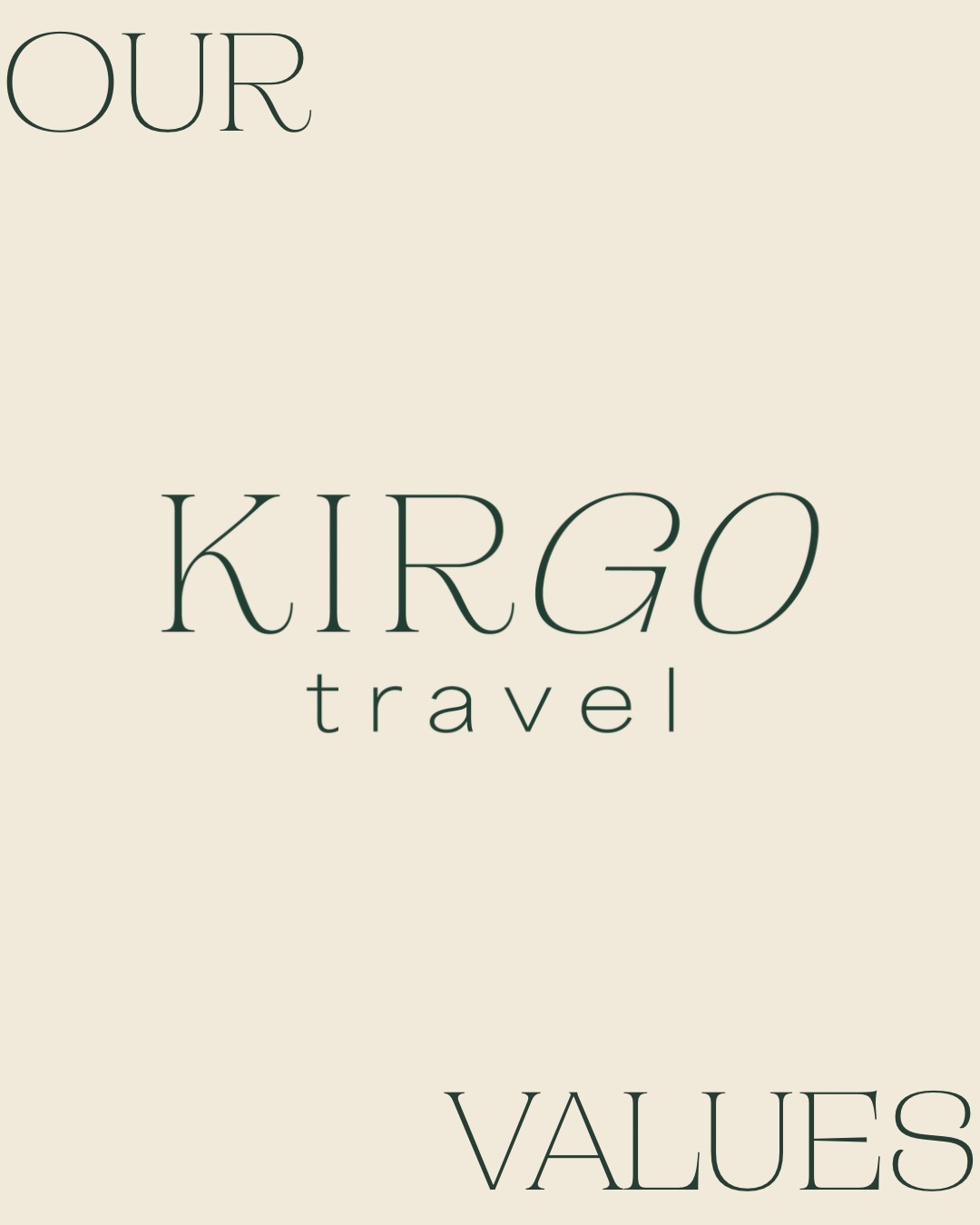 The four Ps that guide everything I do at Kirgo Travel:
💰 Pricing — Honesty first. Always.
🏨 Properties — Boutique over chains. Character over cookie-cutter.
👁️ Perspective — Industry insight meets your unique vision.
🌍 Purpose — Ethical, sustainable travel. Every single time.
Your trip should reflect your values AND mine. Swipe to learn what each P means for you. →