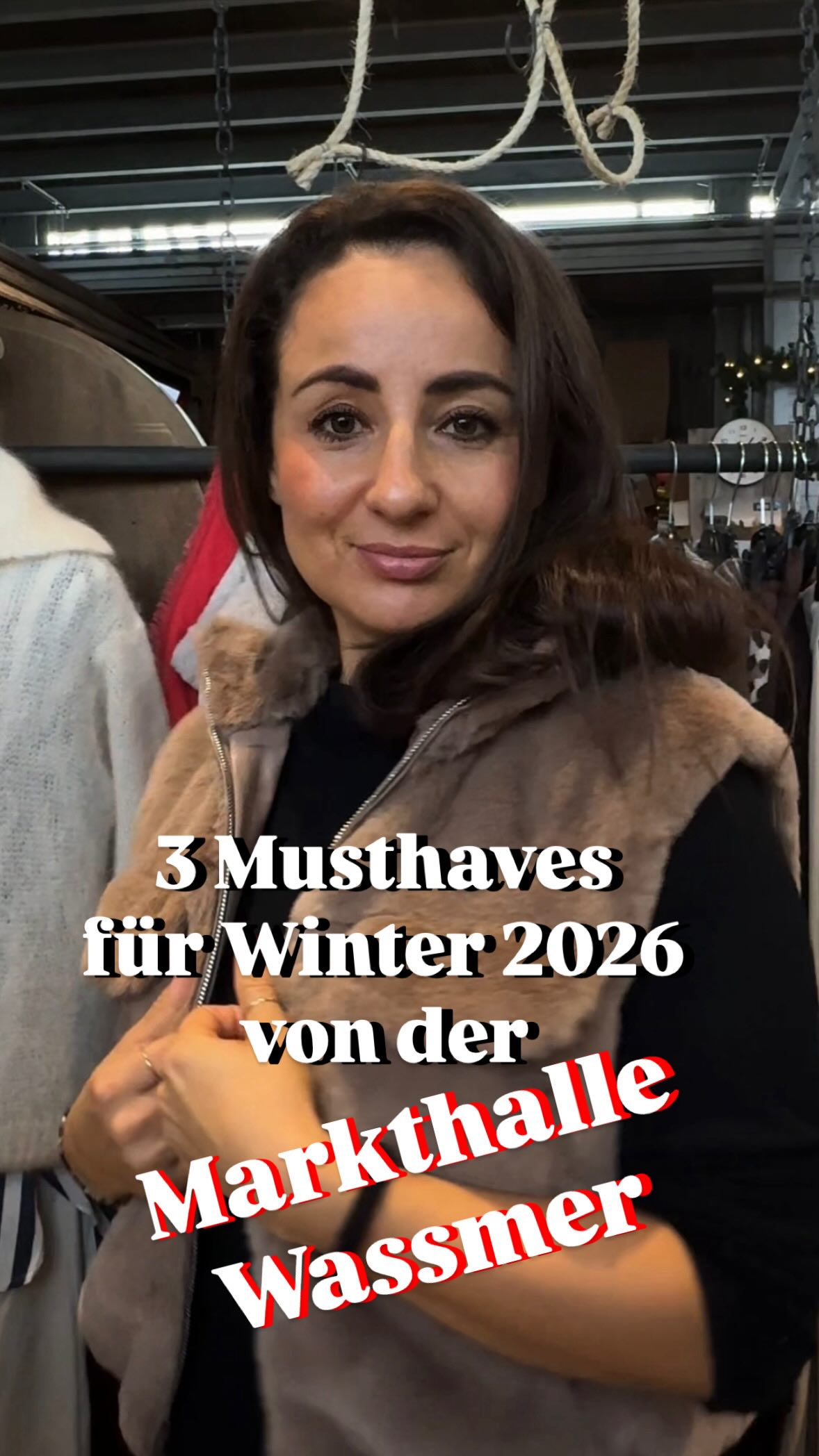 3 Must-haves für den Winter
Cozy. Modern. Aesthetic.
Alles ready für die Winterzeiten!
Jessy findet für jeden Geschmack das Richtige
und berät euch direkt vor Ort – ehrlich, kreativ und mit Herz.
Kommt vorbei, entdeckt eure Winter-Must-haves
Euer Markthalle Wassmer Team
#markthallewassmer #musthaves2026