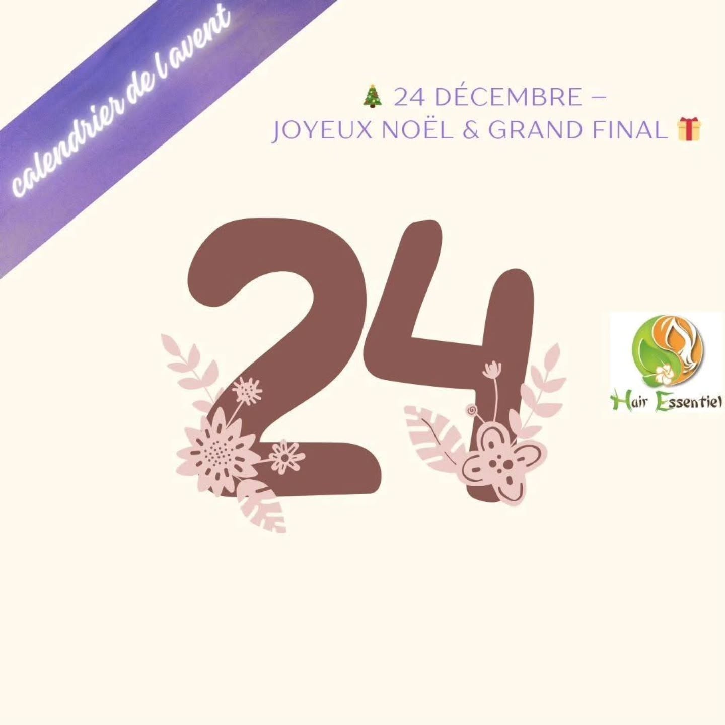 🎄 24 décembre – Joyeux Noël 🎁
✨💖 24 jours de douceur, de partage et de bien-être… 💖✨
Notre Calendrier de l’Avent Hair Essentiel Chalon touche à sa fin 🎁
Merci à toutes et tous d’avoir joué le jeu, commenté, partagé, souri 🌿
🎅 Aujourd’hui, on vous souhaite un merveilleux Noël rempli de chaleur, de lumière et de moments sincères 💆♀️💫
Et parce que la magie continue…
🎁
Encore merci pour cette belle énergie,
et à très vite pour une nouvelle année pleine de soins, de rituels et de sérénité 🌸
#HairEssentielChalon #CalendrierDeLAvent #Noël2025 #HairSpa #ChalonSurSaône Merci BienÊtre