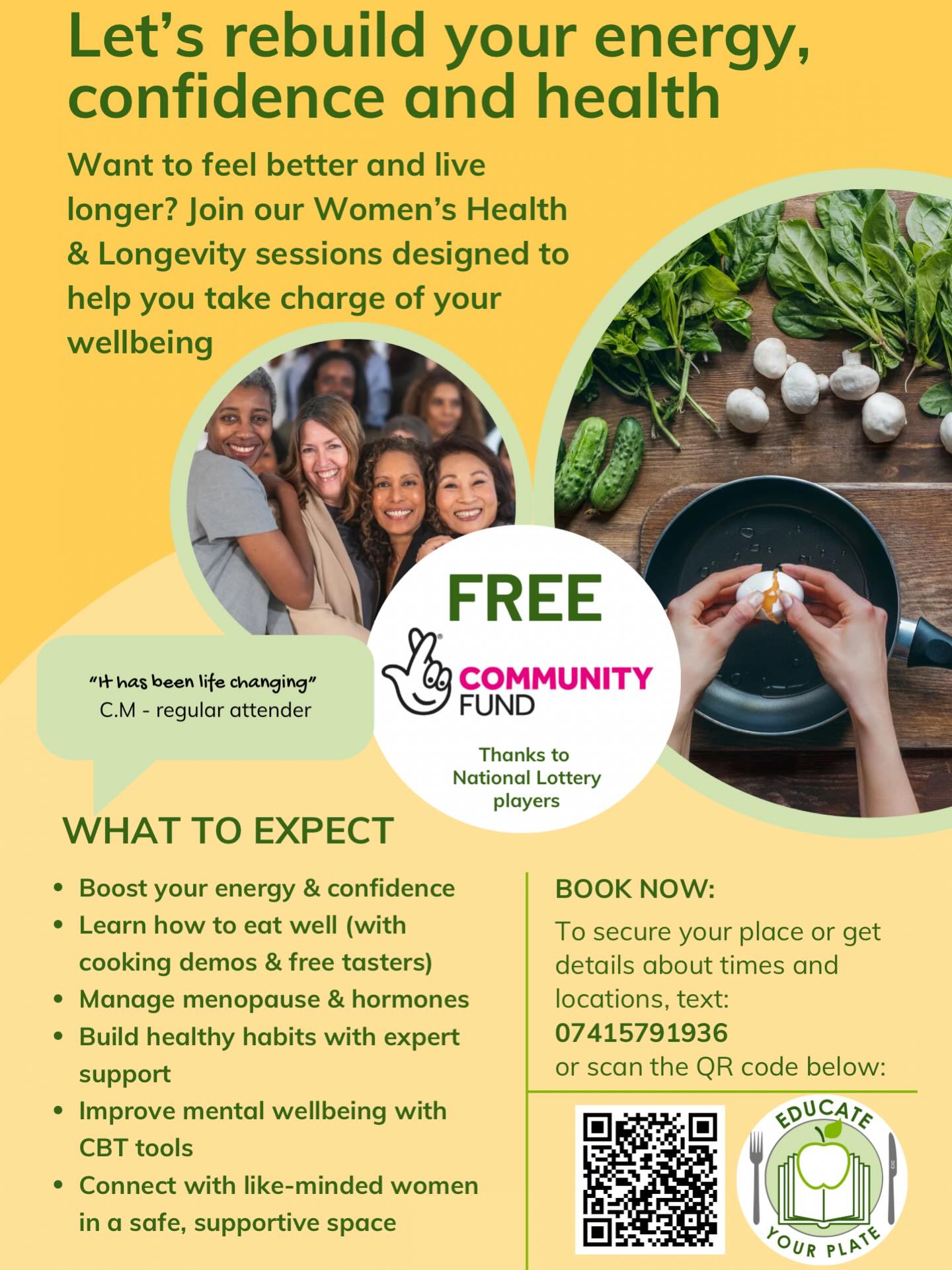Struggling with hormones, illness, energy or mood? You’re not alone.
Our next FREE 8-week Women’s Wellness & Longevity Programme starts
Wednesday 3rd December — 7pm–8.30pm
📍 St John’s Church, Greenway Road, Widnes (WA8 6HA)
This fully funded programme (thanks to The National Lottery Community Fund) is designed for women who want to:
✨ Prevent chronic disease
✨ Increase energy
✨ Feel stronger, calmer and more in control
✨ Understand hormones, ageing and nutrition
✨ Build confidence and healthy habits that last
✨ Step into 2026 feeling healthier than you have in years
Every week we explore a different area of health, from nutrition and metabolism to menopause, stress, sleep, brain health, gut health and more — plus food tasters, holistic wellbeing activities and gentle coaching to help you make changes that actually stick.
Women who’ve completed the programme call it “life-changing” — and we’ve had 100% retention, every single week.
If you’re ready to:
💛 Live stronger
💛 Feel amazing again
💛 Future-proof your health
…this is your next step.
Spaces are extremely limited and the waiting list is already filling fast.
👉 Application of interest here: Link in bio too:
https://docs.google.com/forms/d/e/1FAIpQLScjjDdR7Kjs9ofQENDFWLltjHwczVCqejKIxEE6f5k0GS2zuA/viewform?usp=sharing&ouid=113974445818906450243
(No commitment, I’ll send more details and you can decide if it’s for you — places are fully funded.)
Let’s make 2026 your healthiest, happiest year yet. 💫
#Widnes #Halton #WomensHealthMatters