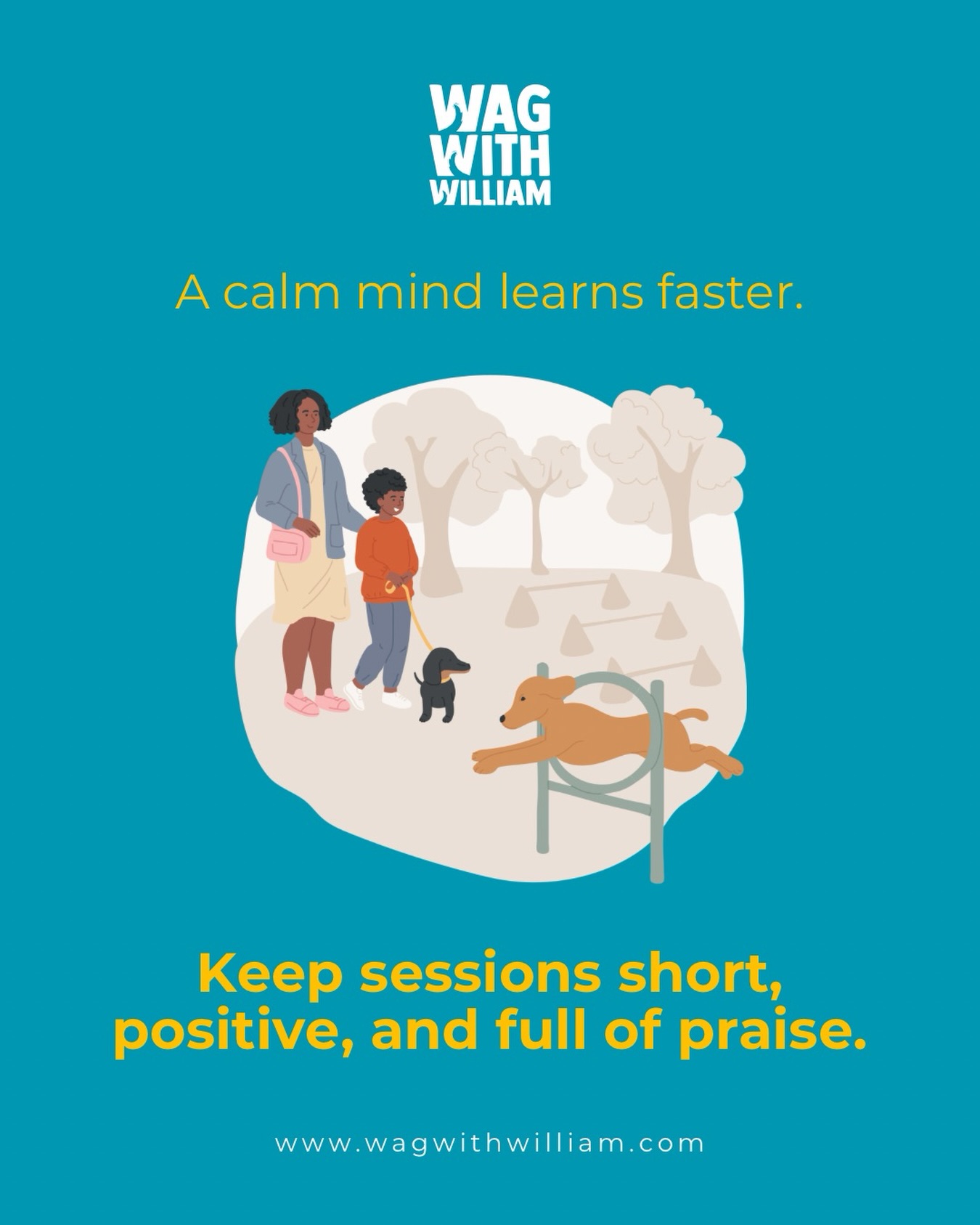Short sessions, big progress. ๐๐ก. #WagWithWilliam #FearFreeTraining #PositiveReinforcement