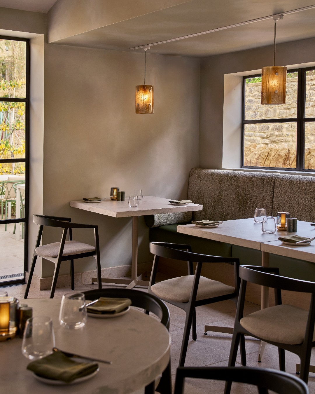 At the heart of House of George lies Moda, a 30-cover fine dining restaurant led by Head Chef @jamesotwilson formerly of The Newt in Somerset and acclaimed Michelin-starred kitchens across Scandinavia.
Guests can enjoy an ever-changing nine-course tasting menu or choose from an extensive à la carte and set lunch offering, while Sundays bring a homely field-to-fork roast with all the trimmings.
This festive season, gather with friends, family, or colleagues to enjoy our Winter offerings from Friday 28th November - featuring our 3-Course Festive Lunch (£40) or Evening Meal (£65). On Christmas Day (£150 per guest), indulge in highlights such as hand-dived scallops, traditional roast turkey, and steamed Christmas pudding with brandy crème fraîche.