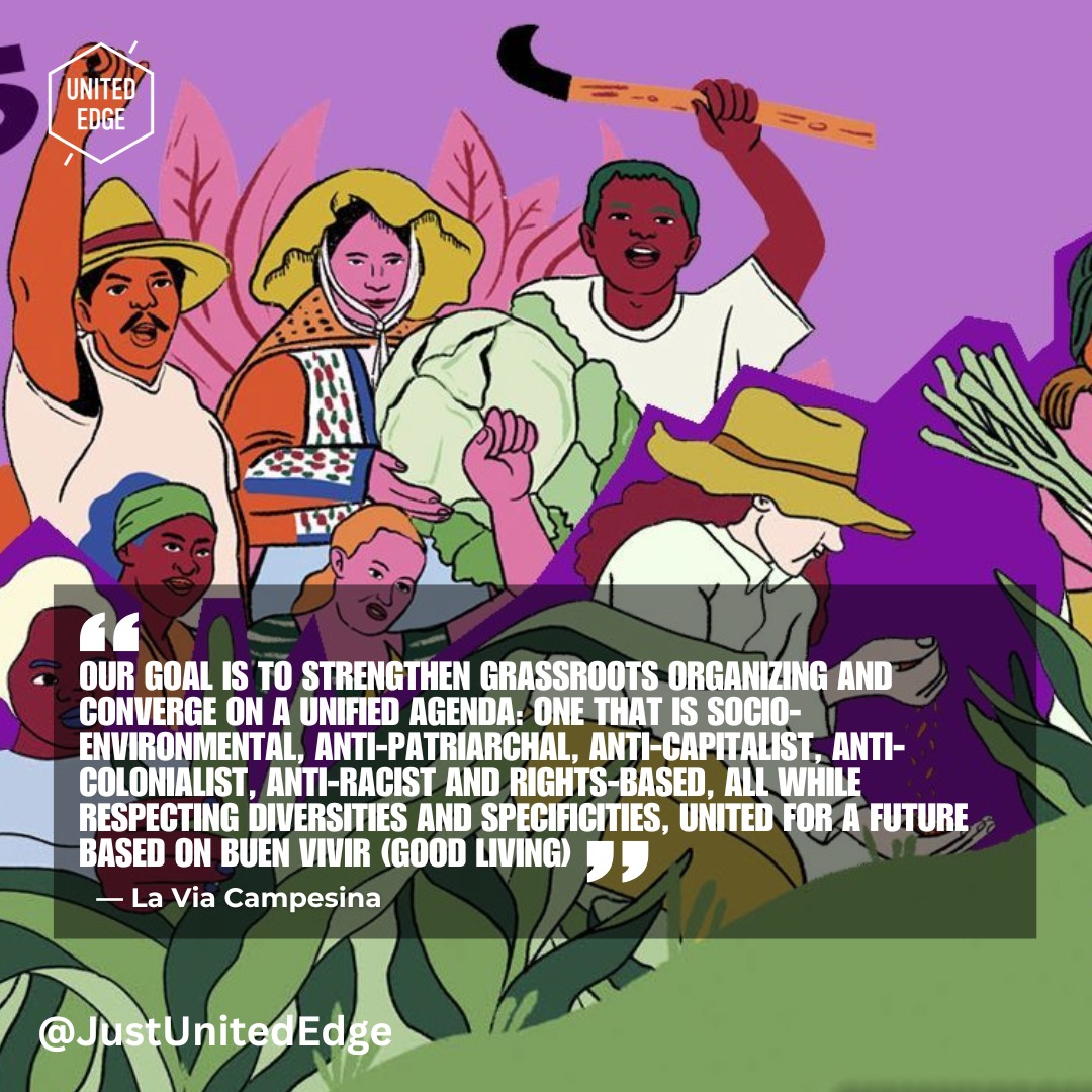 This free-to-download new publication by La Vía Campesina shows how peasant and popular feminism is central to climate justice. Rural women and communities are not just victims of environmental destruction; they are leaders of agroecology, food sovereignty, and resistance. Their struggle links gender justice, land rights, and ecological survival, reminding us that real climate action must include justice for peasants, women, and the planet. https://bit.ly/44A0G6f
#Peasants #Feminism #ClimateJustice #FoodSovereignty #Agroecology #LandRights #RuralWomen #GenderJustice #EnvironmentalJustice #LaViaCampesina #SustainableAgriculture #ClimateAction #GlobalSouth