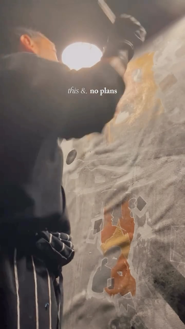 Creating in the cut, off the grid, locked in with the canvas.
Pure joy. Pure peace.