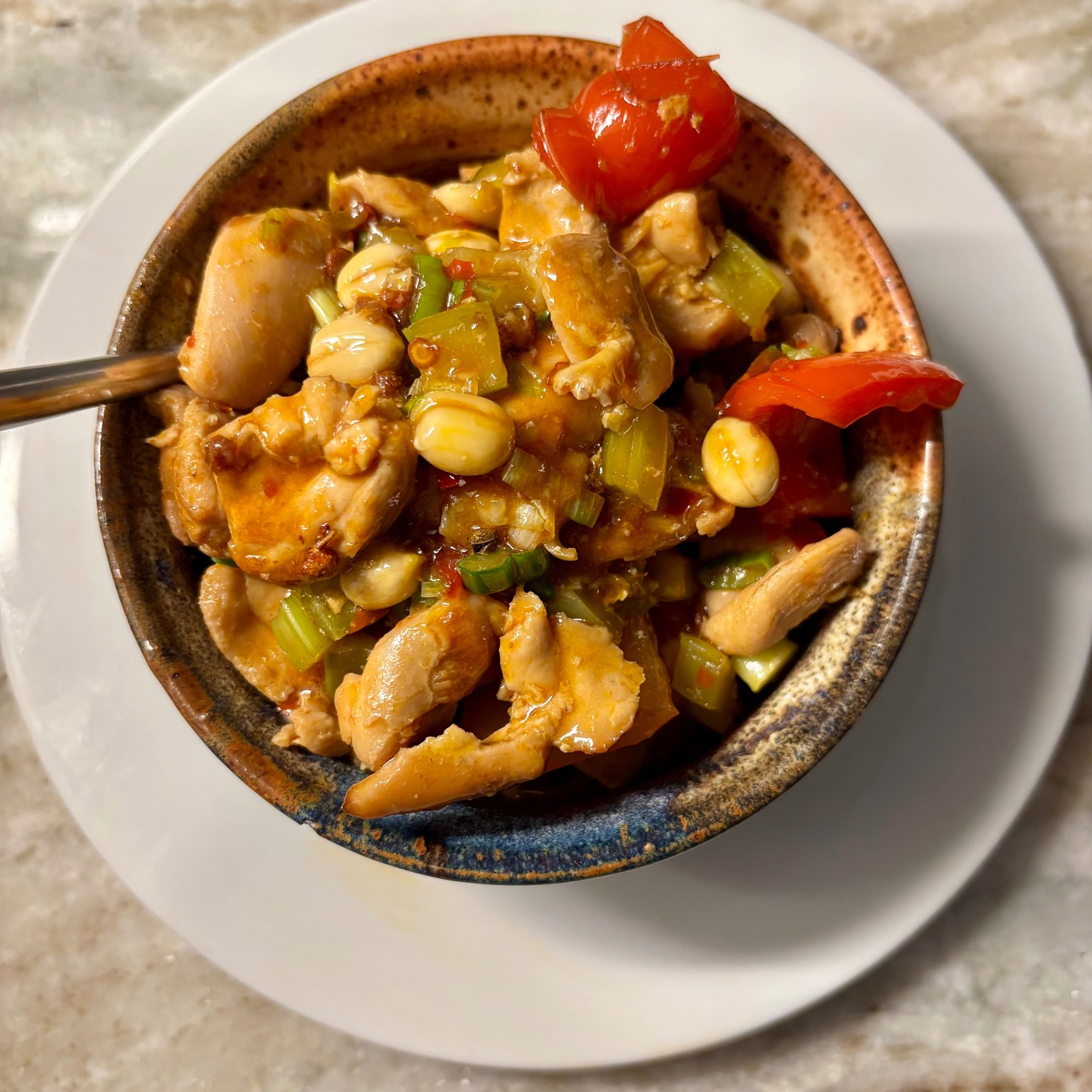 My New Year's resolution is to post actual photos on Instagram, not just menus! This is the Kung Pao Chicken I served for Christmas Day. I believe Leda's Kitchen is the only place in town you can find free-range Kung Pao Chicken. Keep an eye out for my New Year’s Day menu! #NewYearResolution #LedasKitchen #KungPaoChicken #FreeRange #brattleboro #sichuanpepper #chinesefoodforchristmas