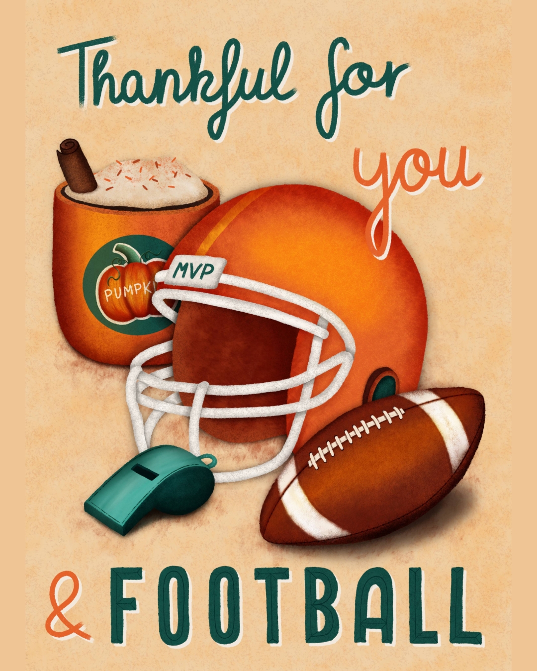 This fall card captures the spirit of game day and Thanksgiving gratitude. For friends who make football season even better.
For surface pattern design collaborations, please contact me directly at design@franzispeer.com or through my agency @advocateart01
#thanksgiving #autumn #fall #licensing #artlicensing #freelanceillustrator #artistsofinstagram #greetingcarddesigns #illustrationartists #trendingart #illustrators #artists #surfacedesigners