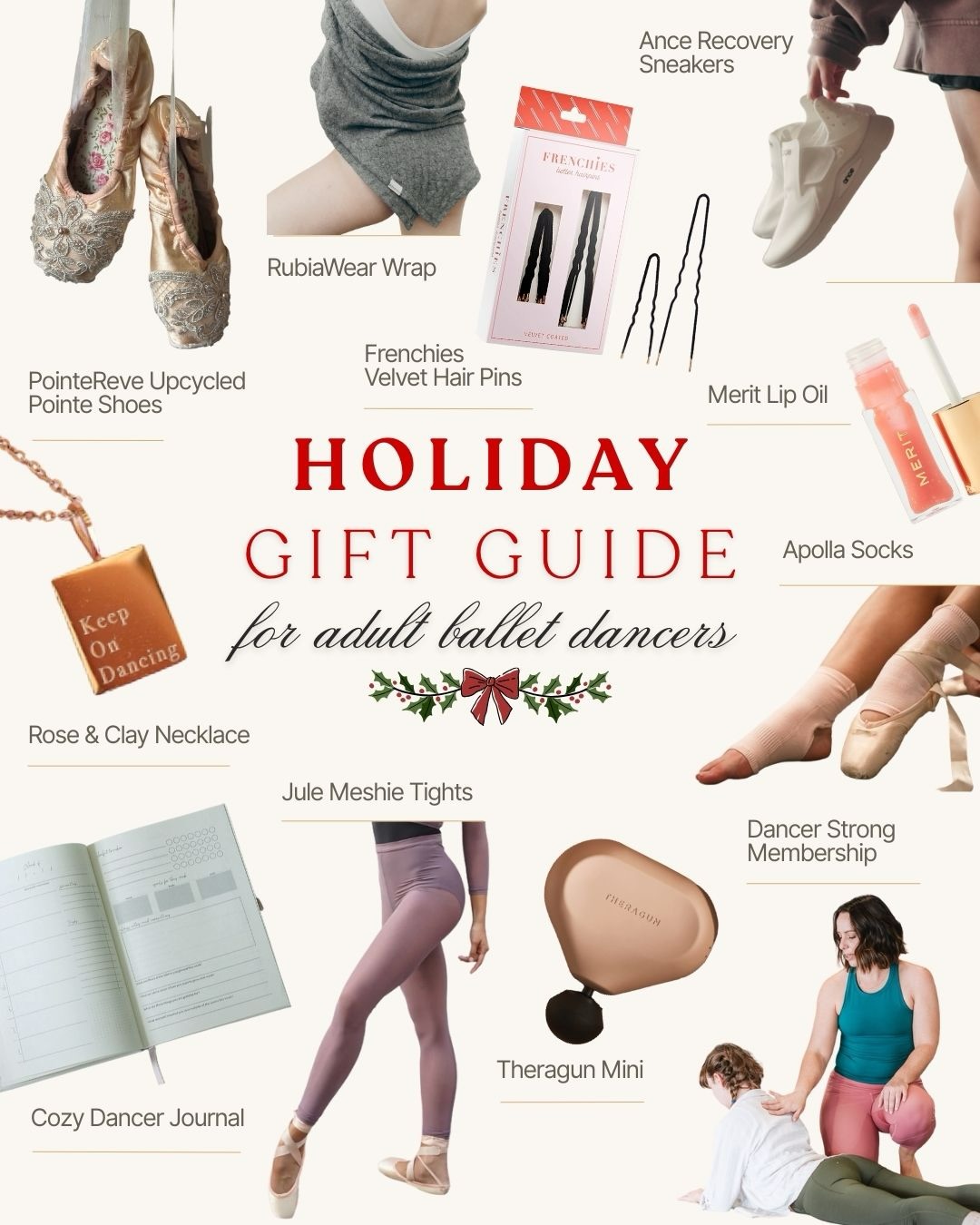 I hope you enjoy this list as much as I enjoyed putting it together! 🤗 These are truly my favorite products and businesses of 2025 (many are small, female-owned) ❤️
Save and send to your bf, your mom or your ballet bestie for gift ideas 😉
All of the links + discount codes are in my bio, and purchases help support the podcast 🥰
You can also tune in to today’s podcast episode for the details! 🤗 “After Class” is available on Apple Podcasts, Spotify and YouTube. Happy browsing!
#adultballet #ballet #giftguide